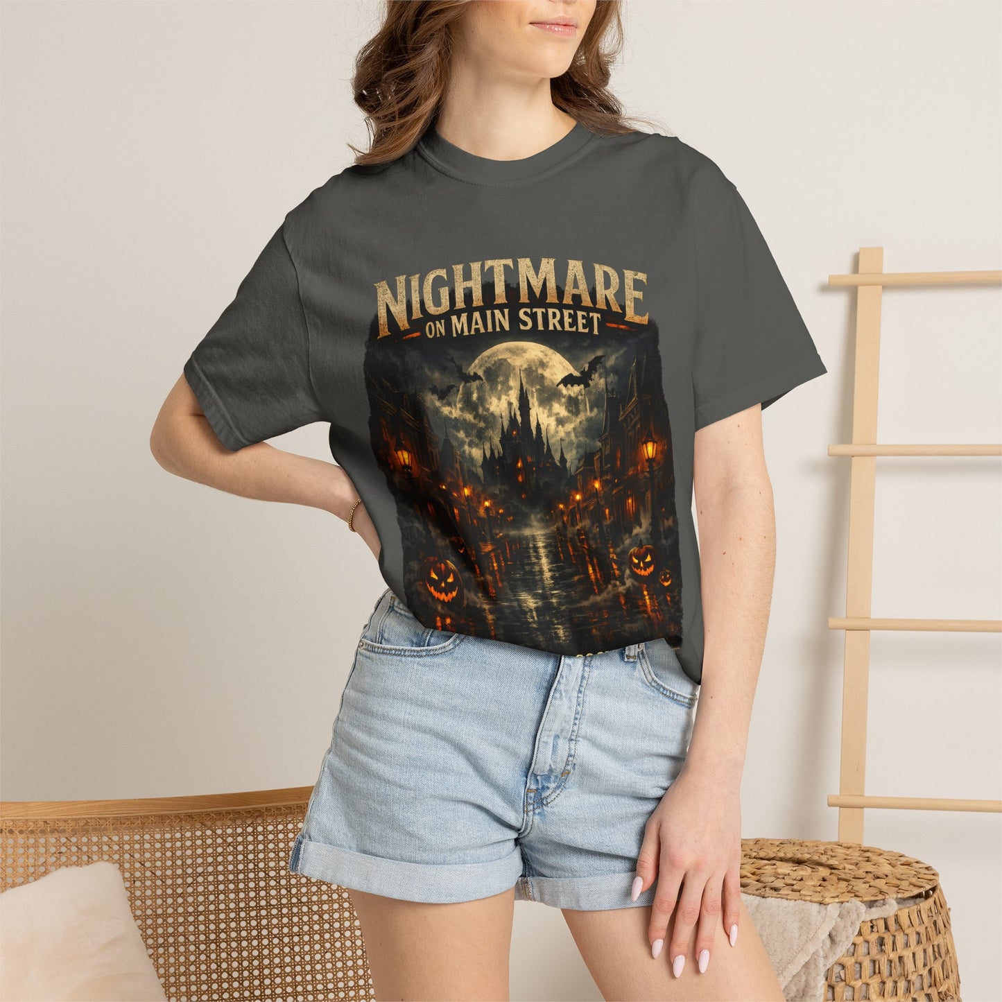 Nightmare on Main Street shirt – Spooky Stroll Social Club Halloween tee