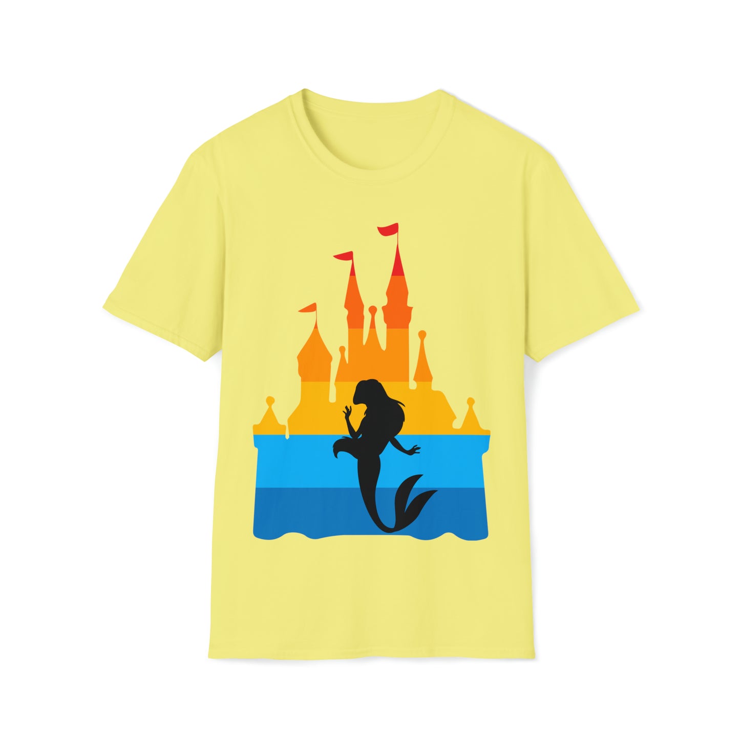 Castle of Many Colors Featuring Ariel - Unisex Softstyle T-Shirt