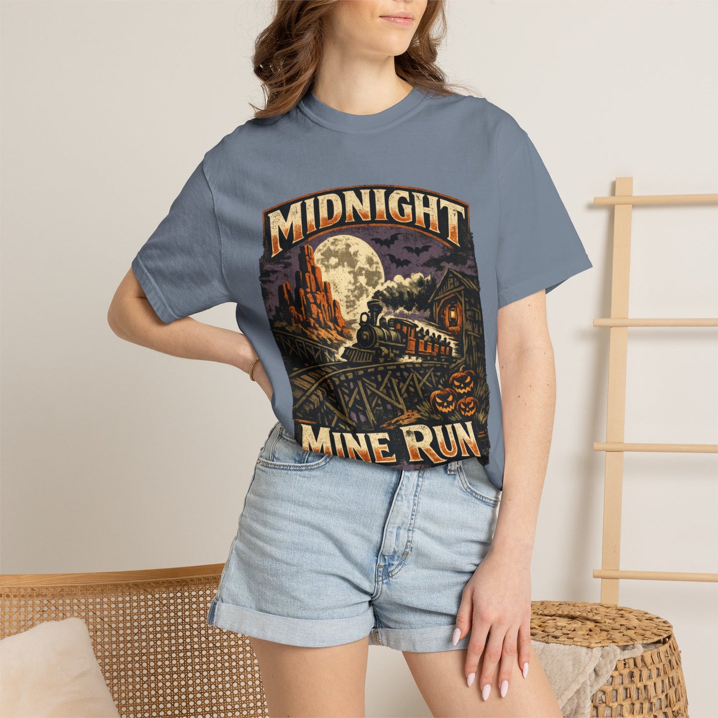 Midnight Mine Run shirt – Halloween railroad parody tee