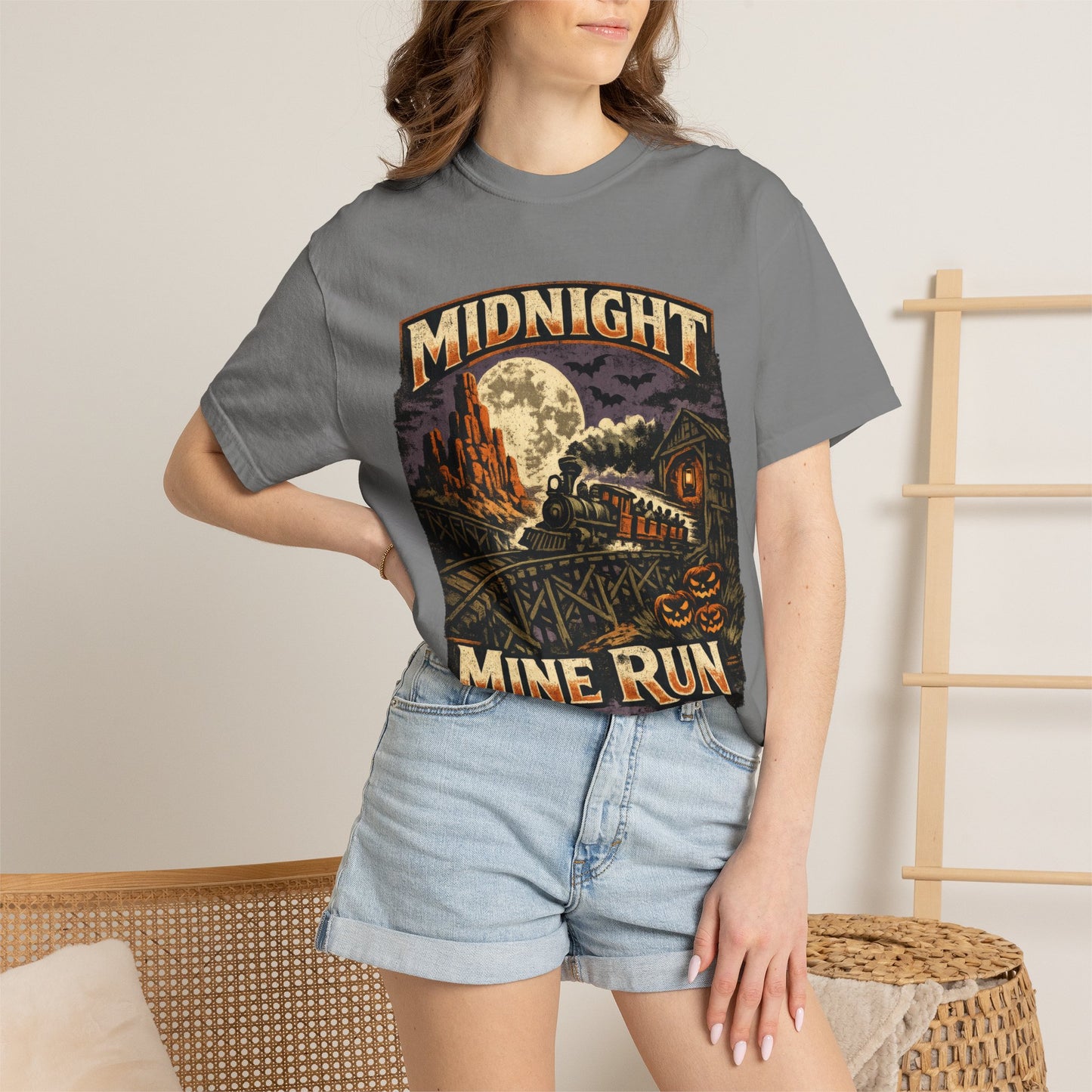Midnight Mine Run shirt – Halloween railroad parody tee