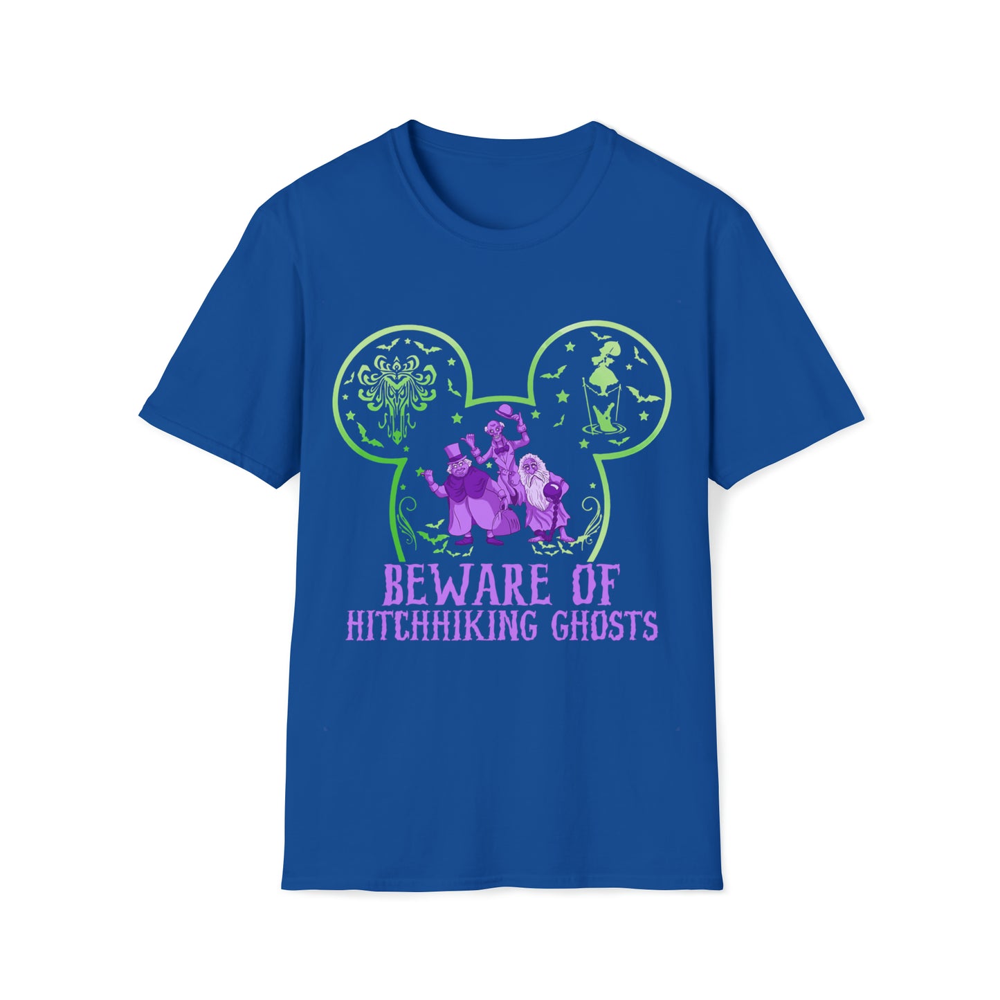 Mickey's Beware Of Hitchhiking Ghosts - Unisex Softstyle T-Shirt