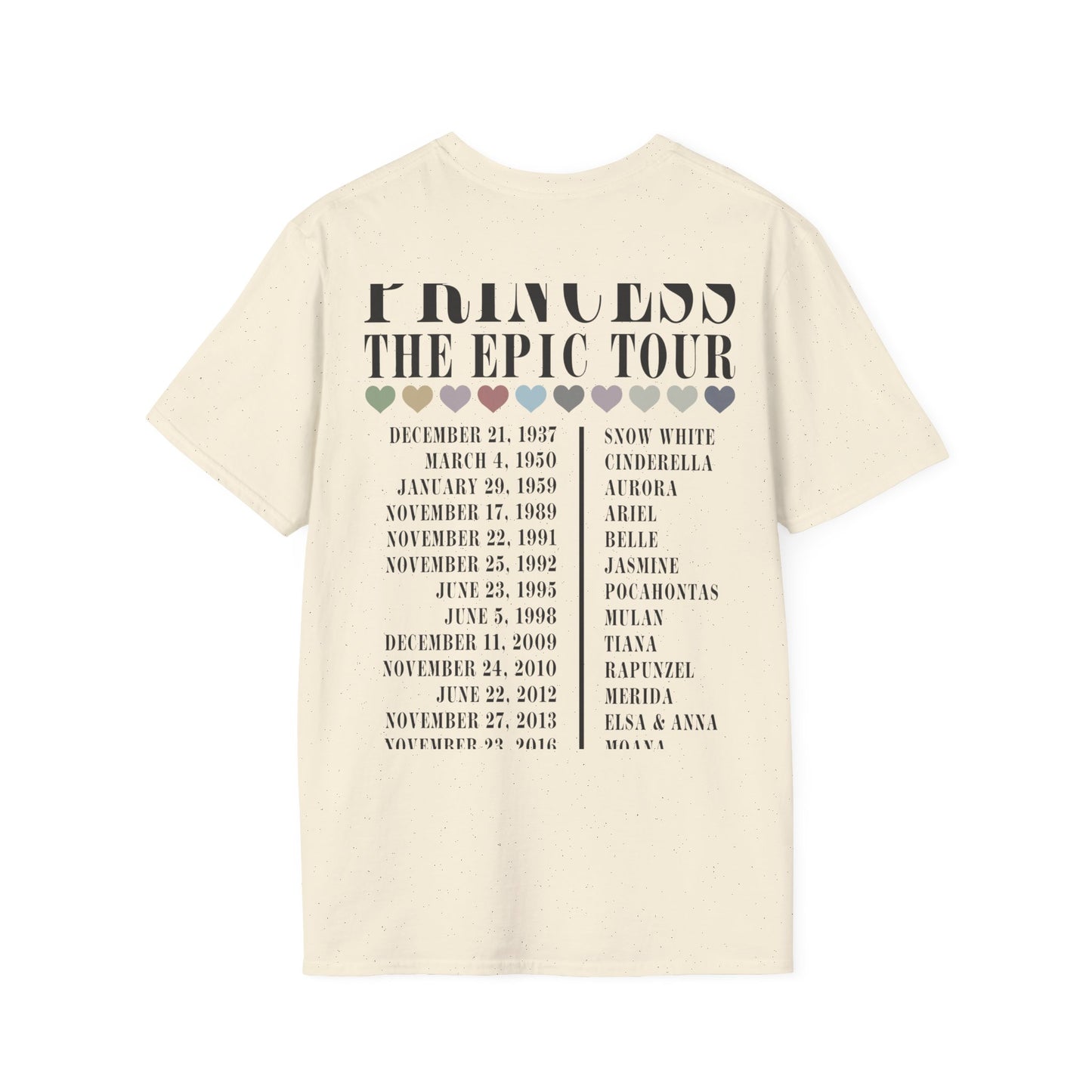 Princess The Epic Tour - Unisex Softstyle T-Shirt