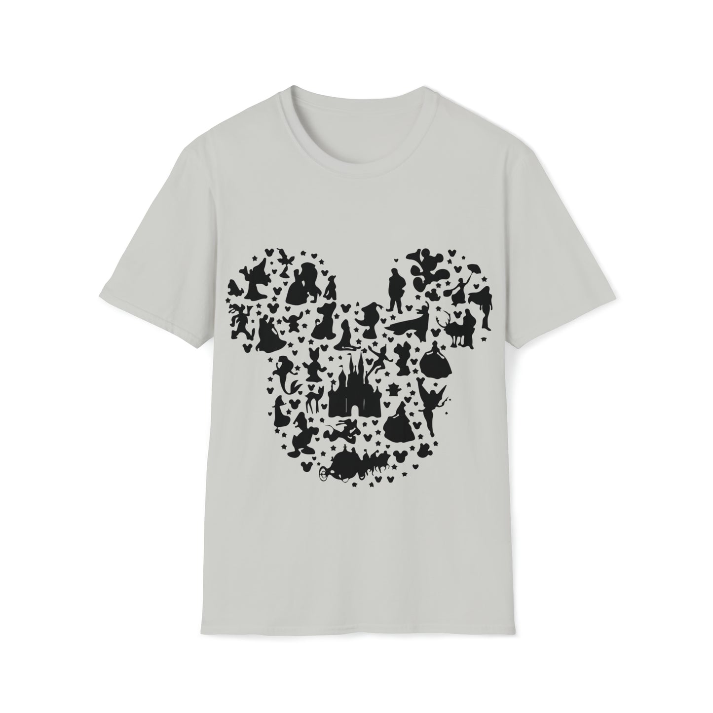 Mickey's Magical Mosaic Black Print - Unisex Softstyle T-Shirt