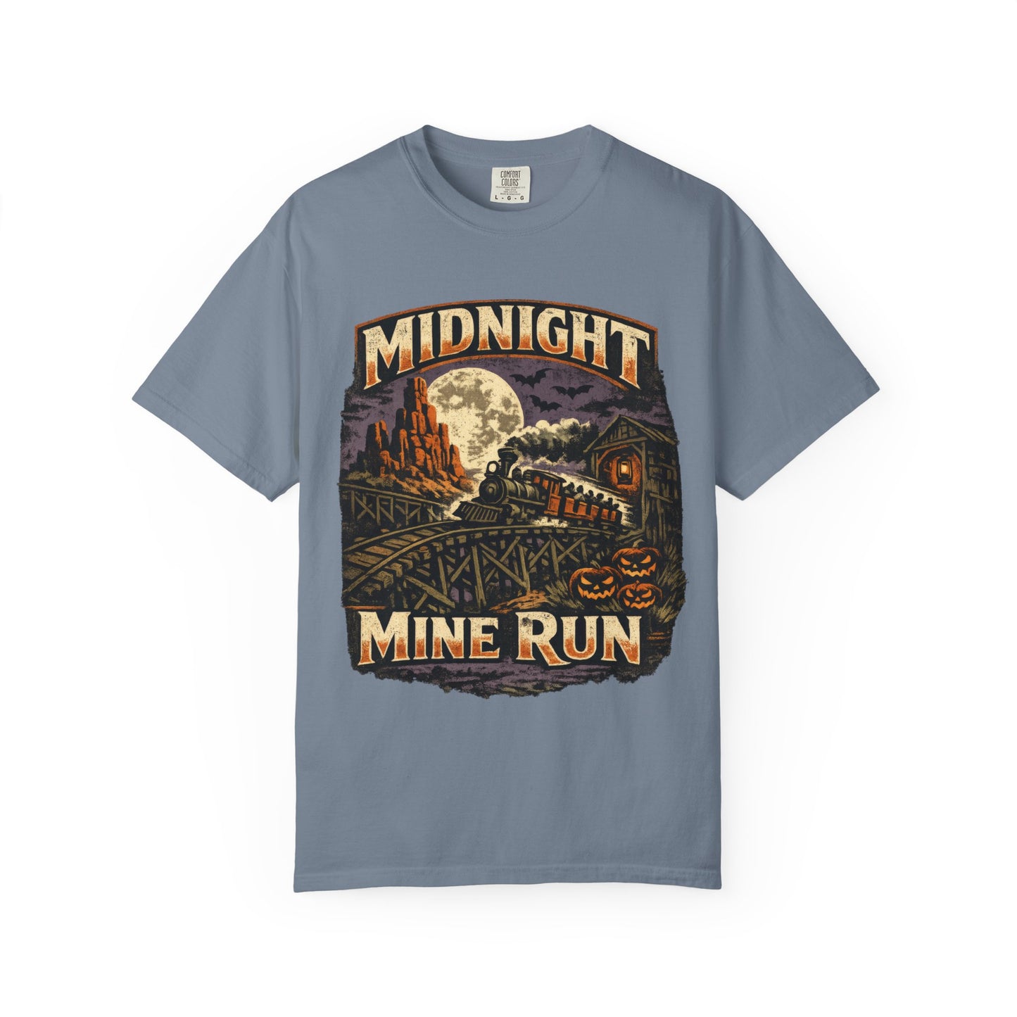 Midnight Mine Run shirt – Halloween railroad parody tee