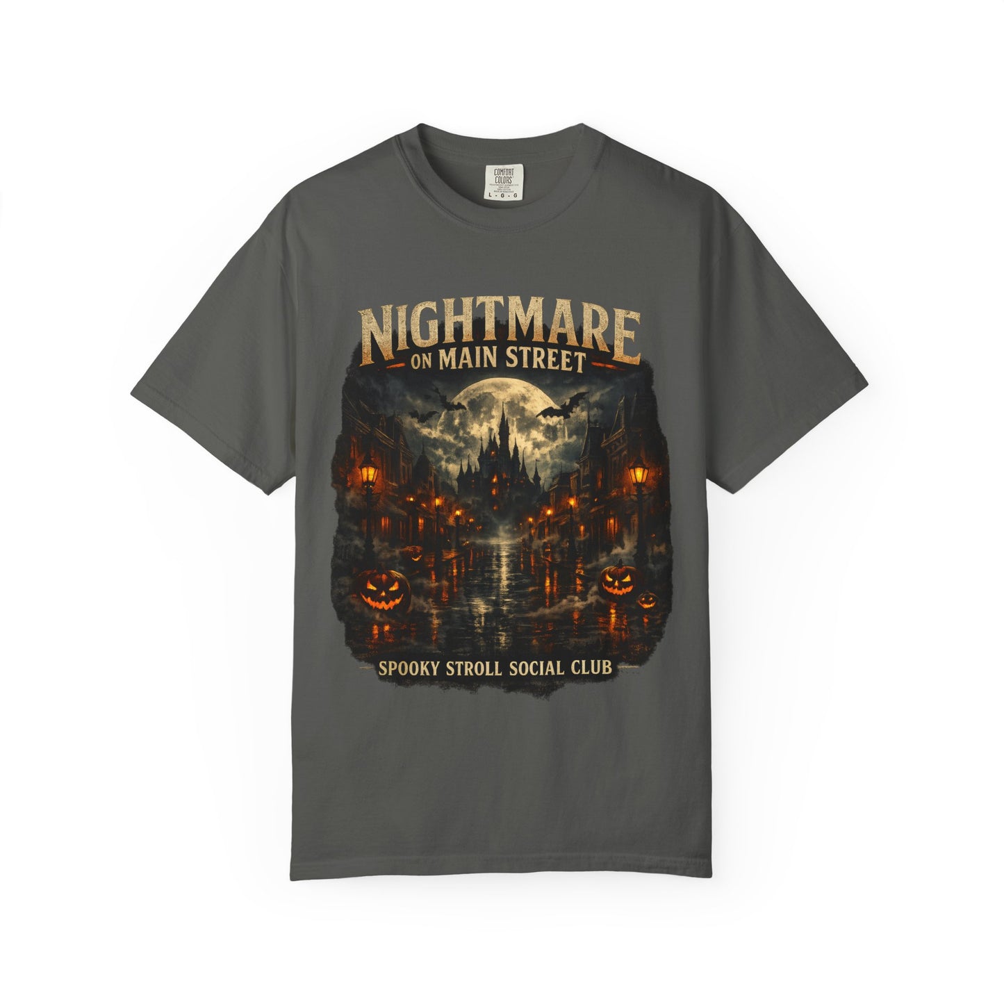 Nightmare on Main Street shirt – Spooky Stroll Social Club Halloween tee
