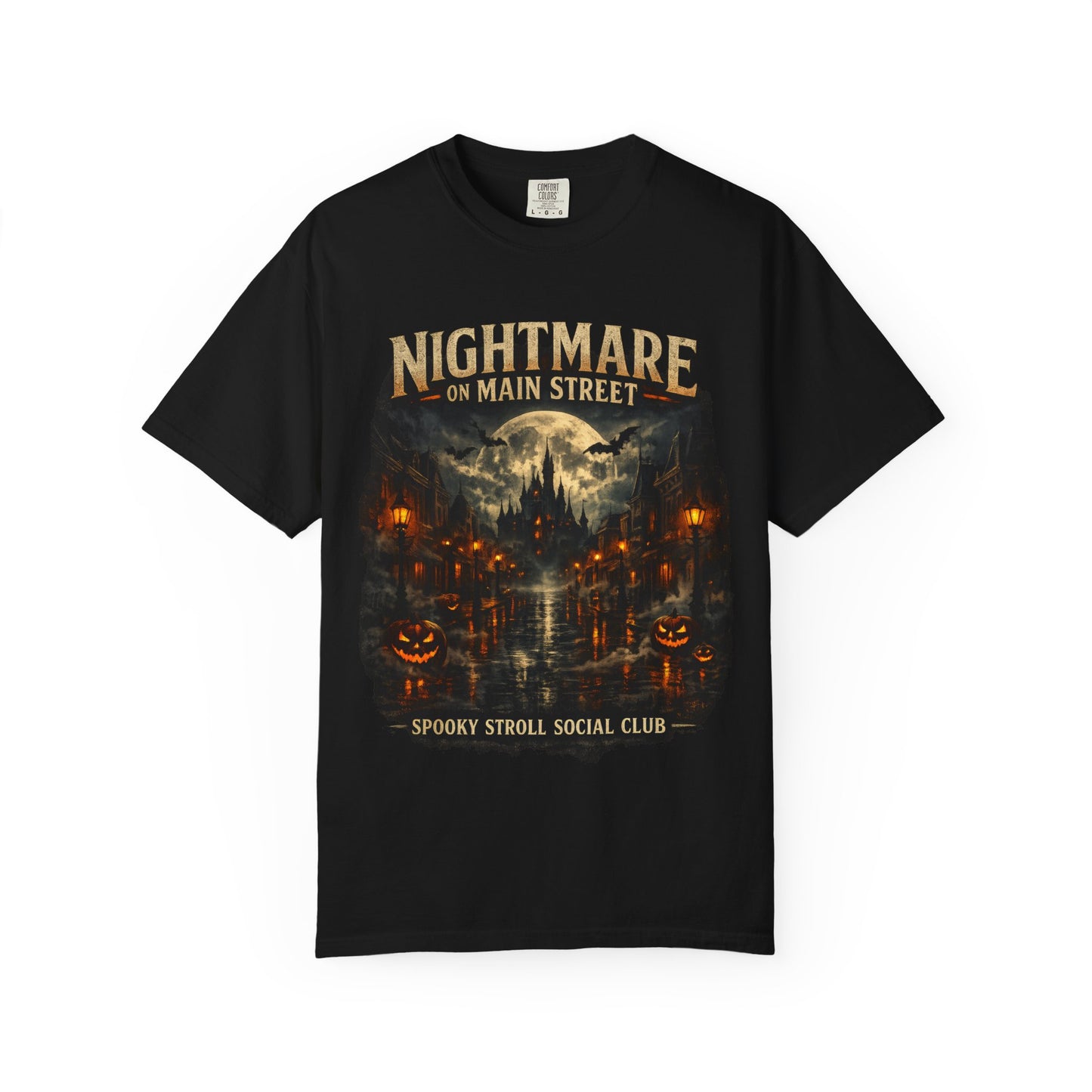 Nightmare on Main Street shirt – Spooky Stroll Social Club Halloween tee