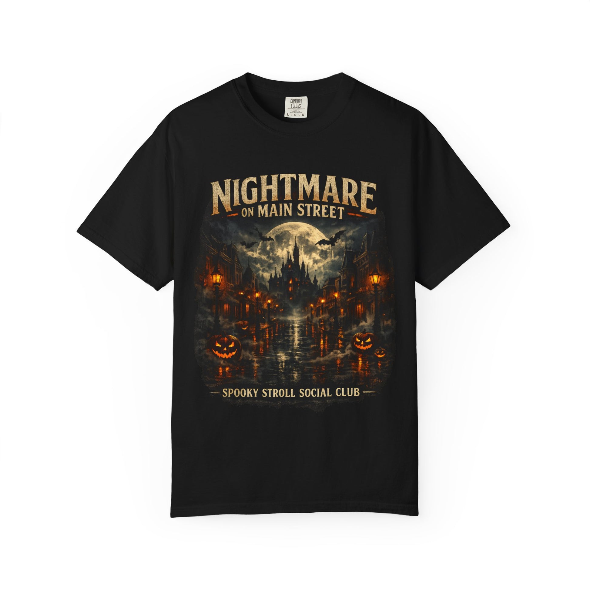Nightmare on Main Street shirt – Spooky Stroll Social Club Halloween tee
