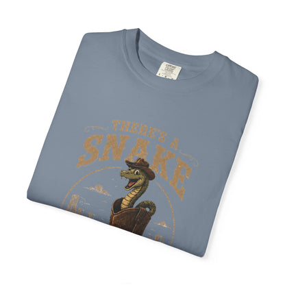 Color: Blue Jean — Folded flat lay view of the shirt