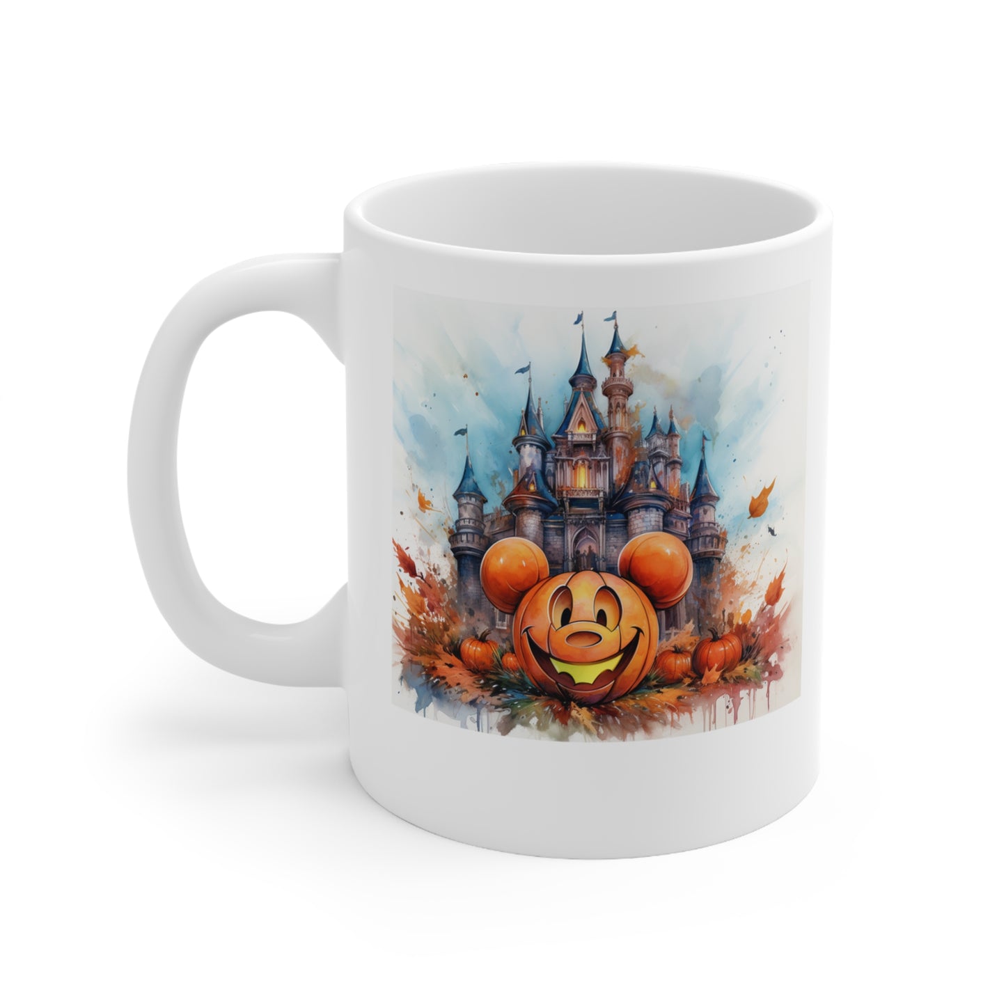 Pumpkin Dreamscape Castle Mug - Ceramic Mug 11oz or 15oz