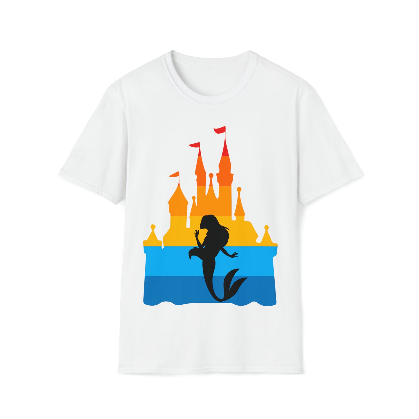 Castle of Many Colors Featuring Ariel - Unisex Softstyle T-Shirt