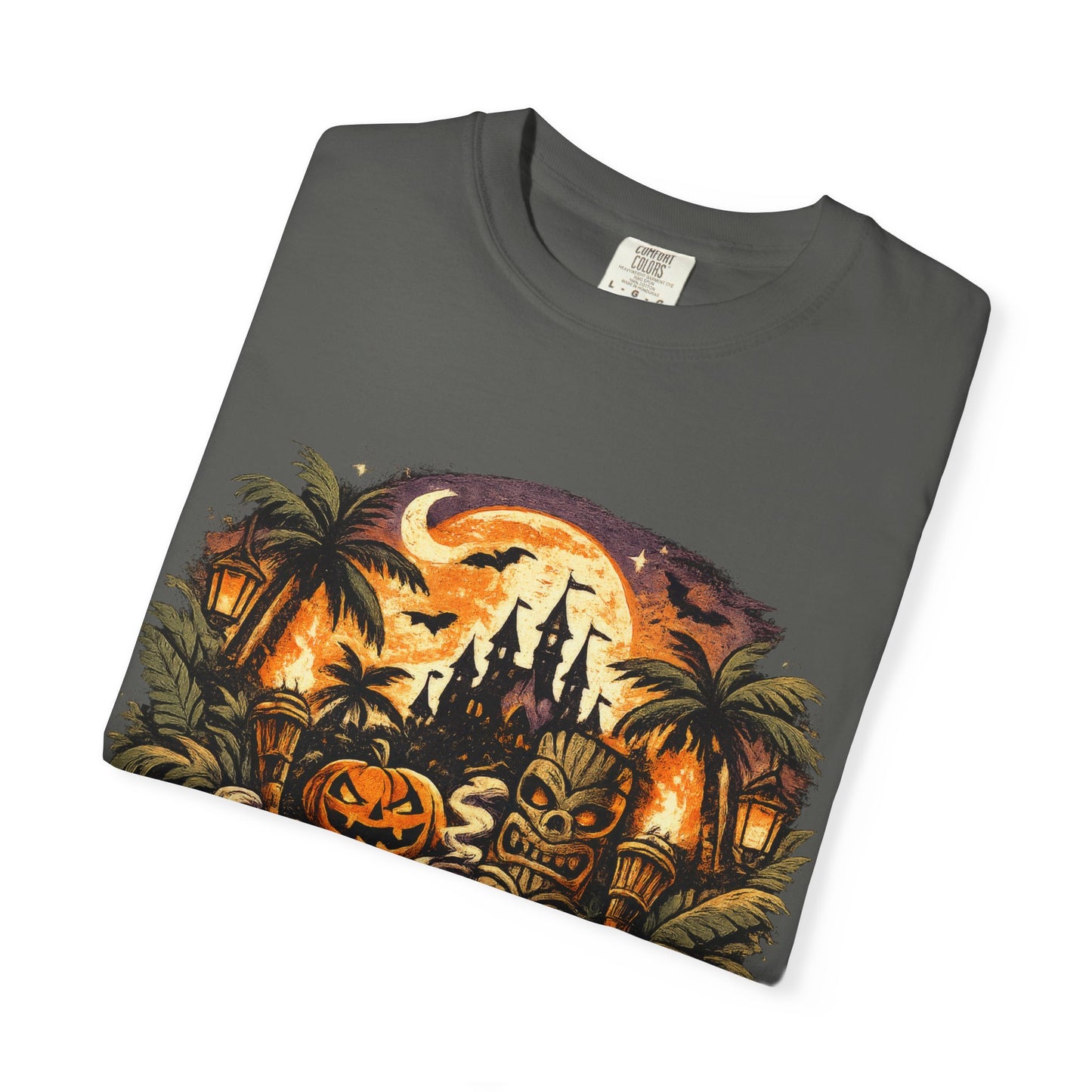 Tricks, Treats & Tiki Beats shirt – Halloween tiki parody tee