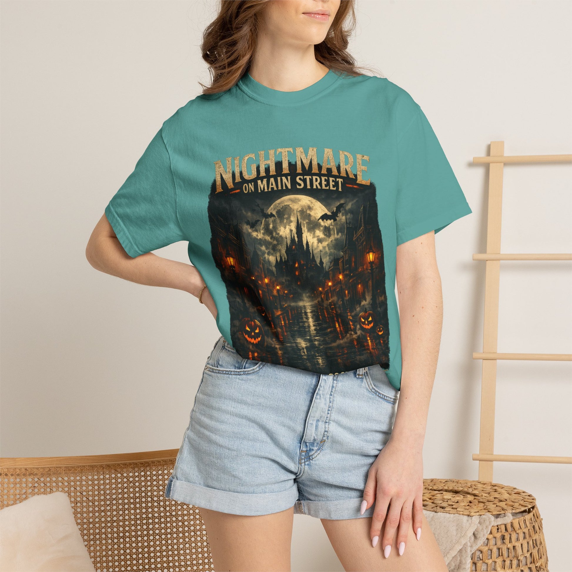 Nightmare on Main Street shirt – Spooky Stroll Social Club Halloween tee