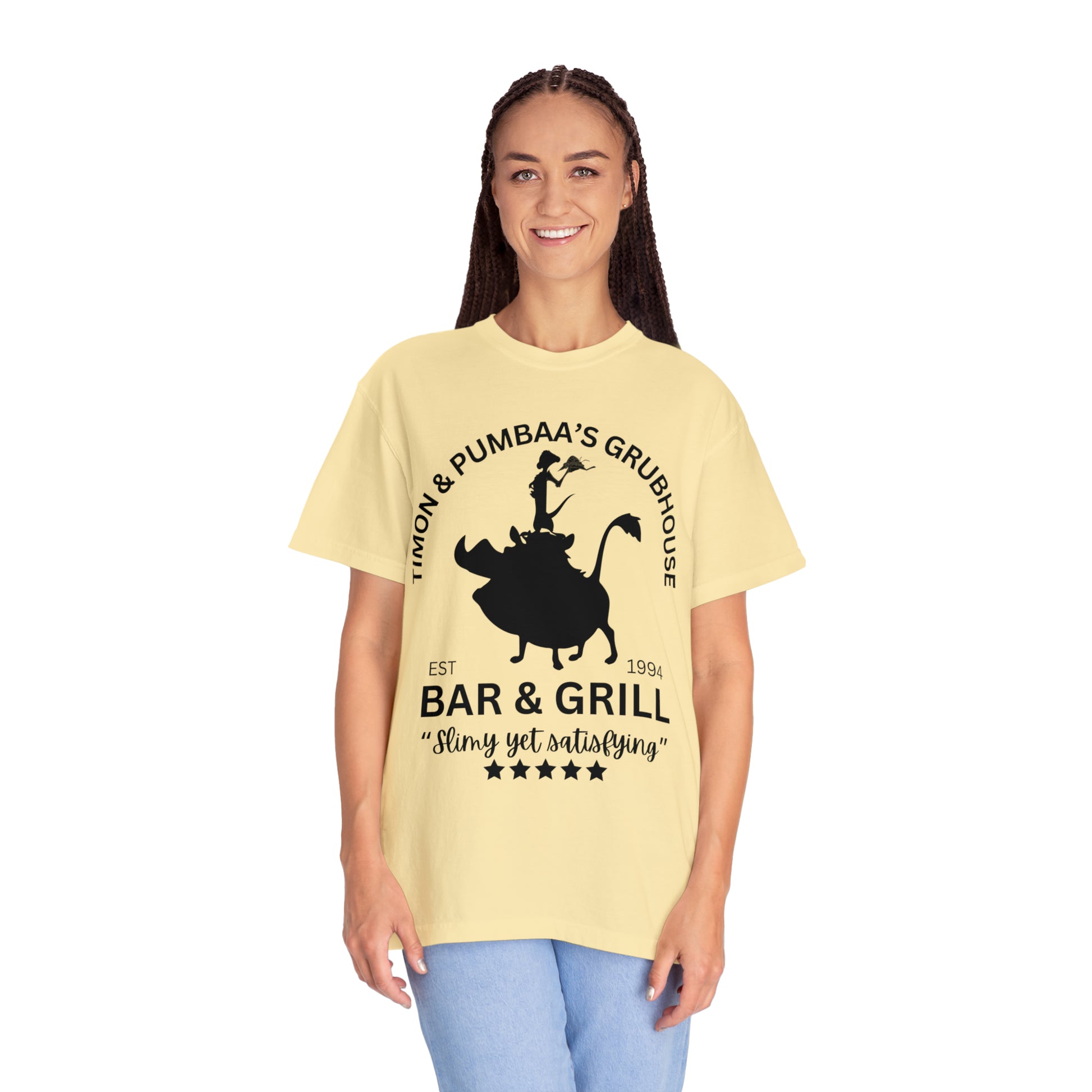 Graphic Impact Funny Pumba trendy carino estate t-shirt uomo donna Nero 12-13 Anni Graphic Impact Funny Pumba trendy carino estate t-shirt uomo donna Nero 12-13 Anni