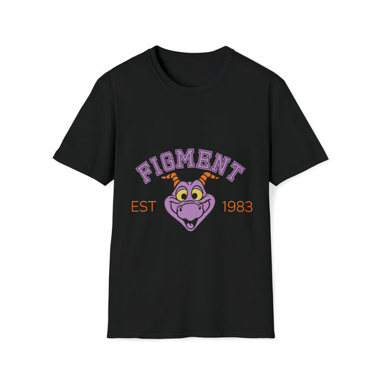 Figment's Varsity Adventure - Unisex Softstyle T-Shirt