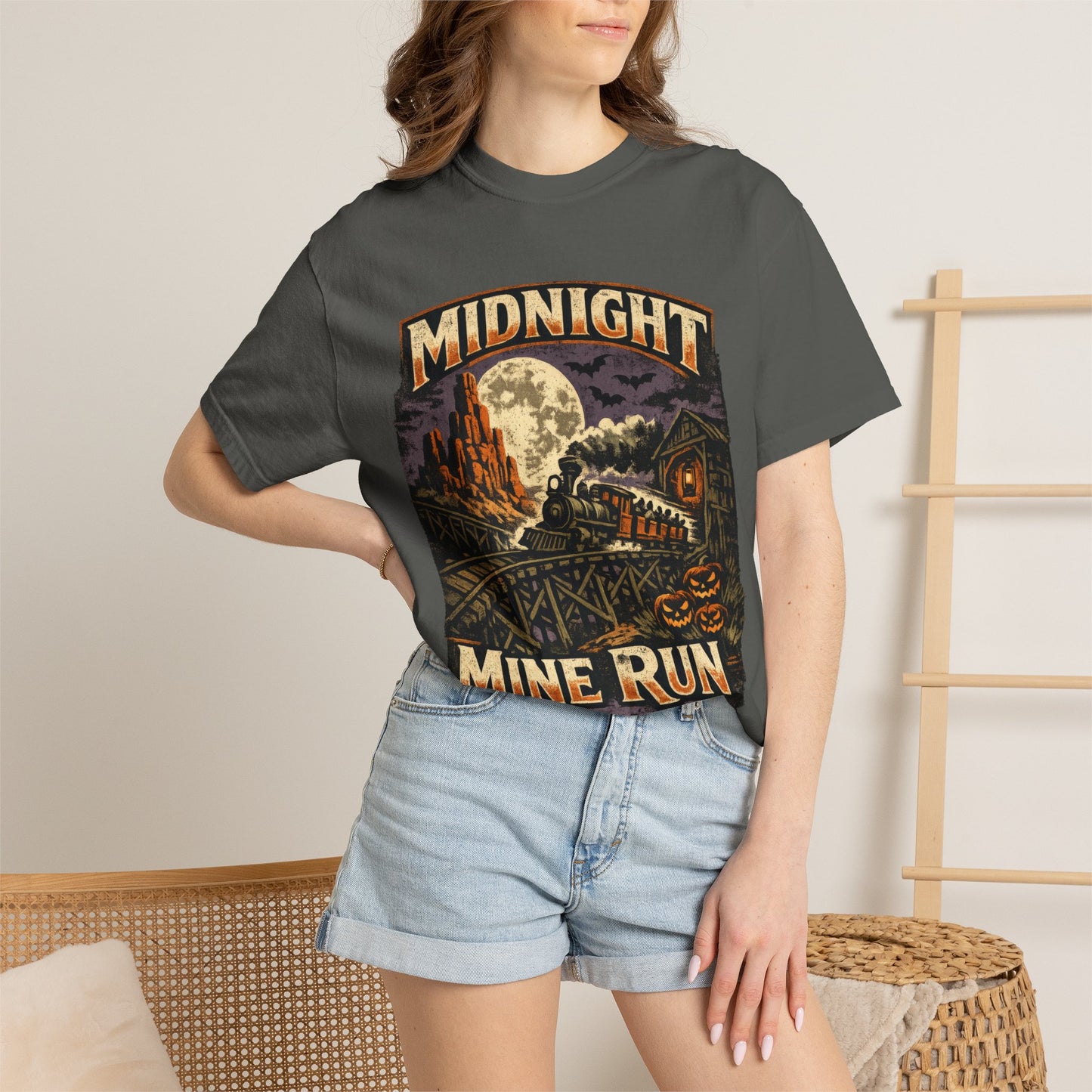 Midnight Mine Run shirt – Halloween railroad parody tee