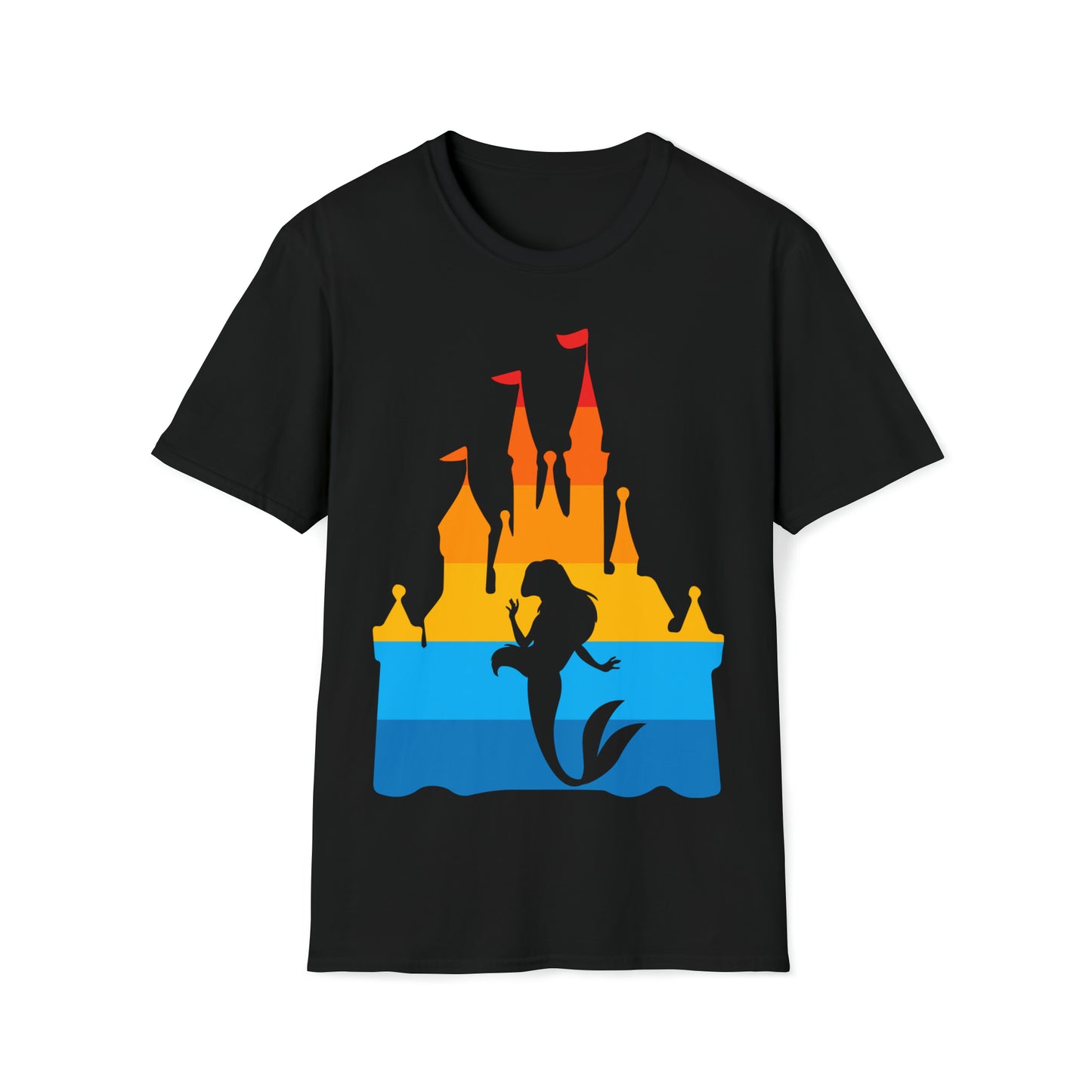 Castle of Many Colors Featuring Ariel - Unisex Softstyle T-Shirt