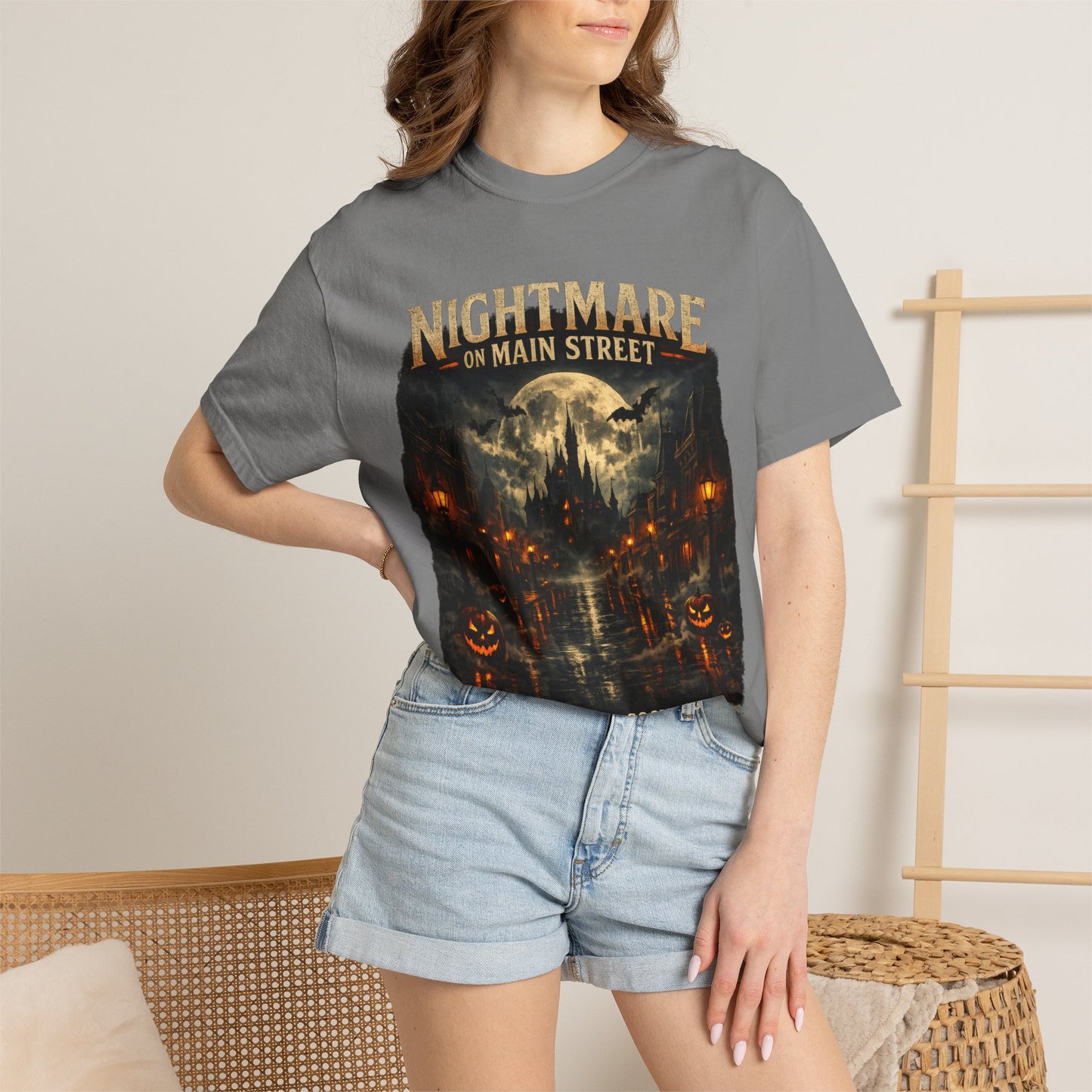 Nightmare on Main Street shirt – Spooky Stroll Social Club Halloween tee