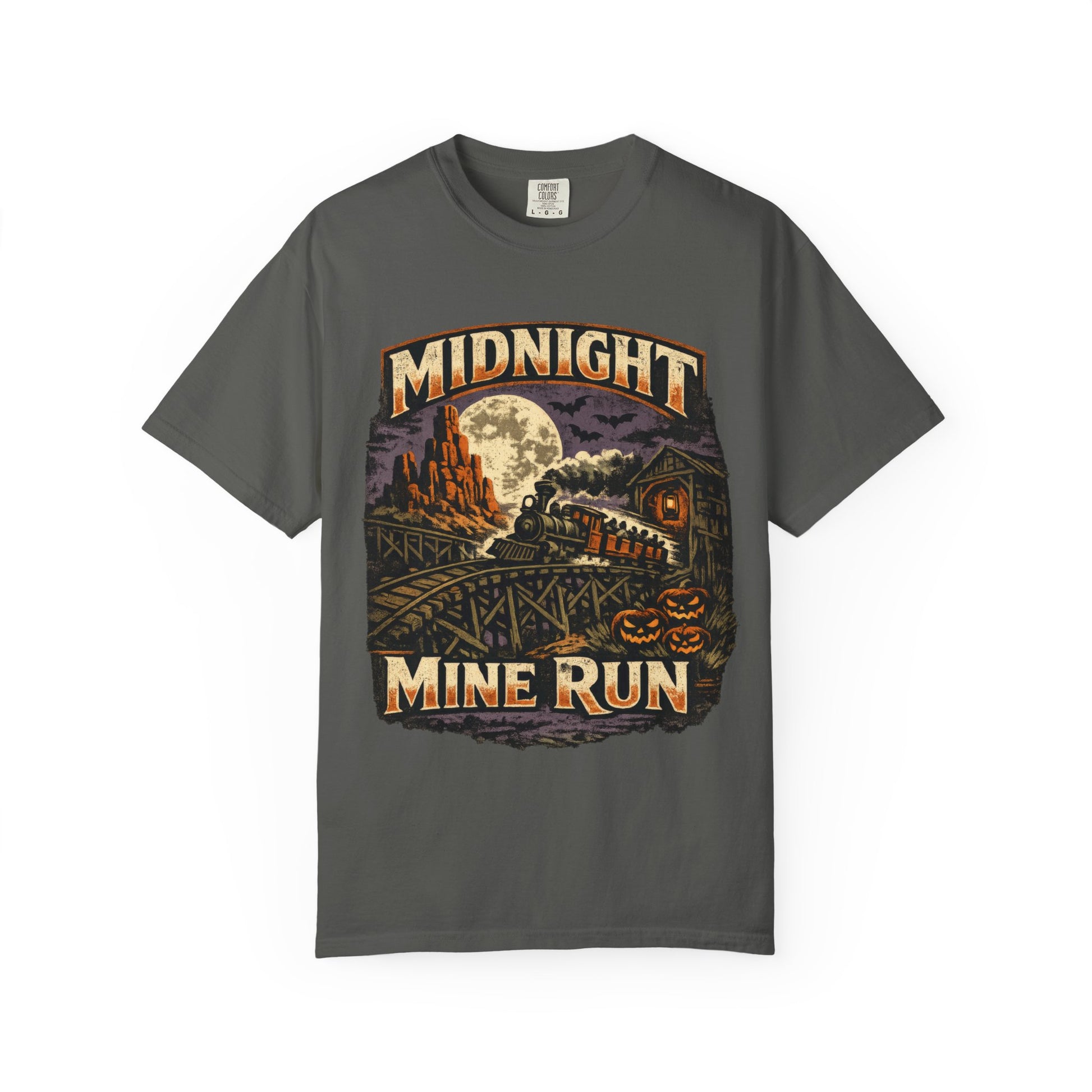 Midnight Mine Run shirt – Halloween railroad parody tee