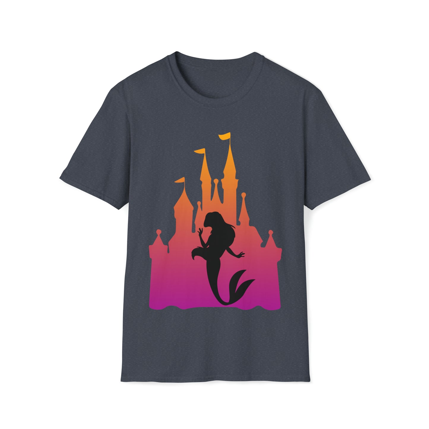 Castle Sunset Dreams Featuring Ariel - Unisex Softstyle T-Shirt