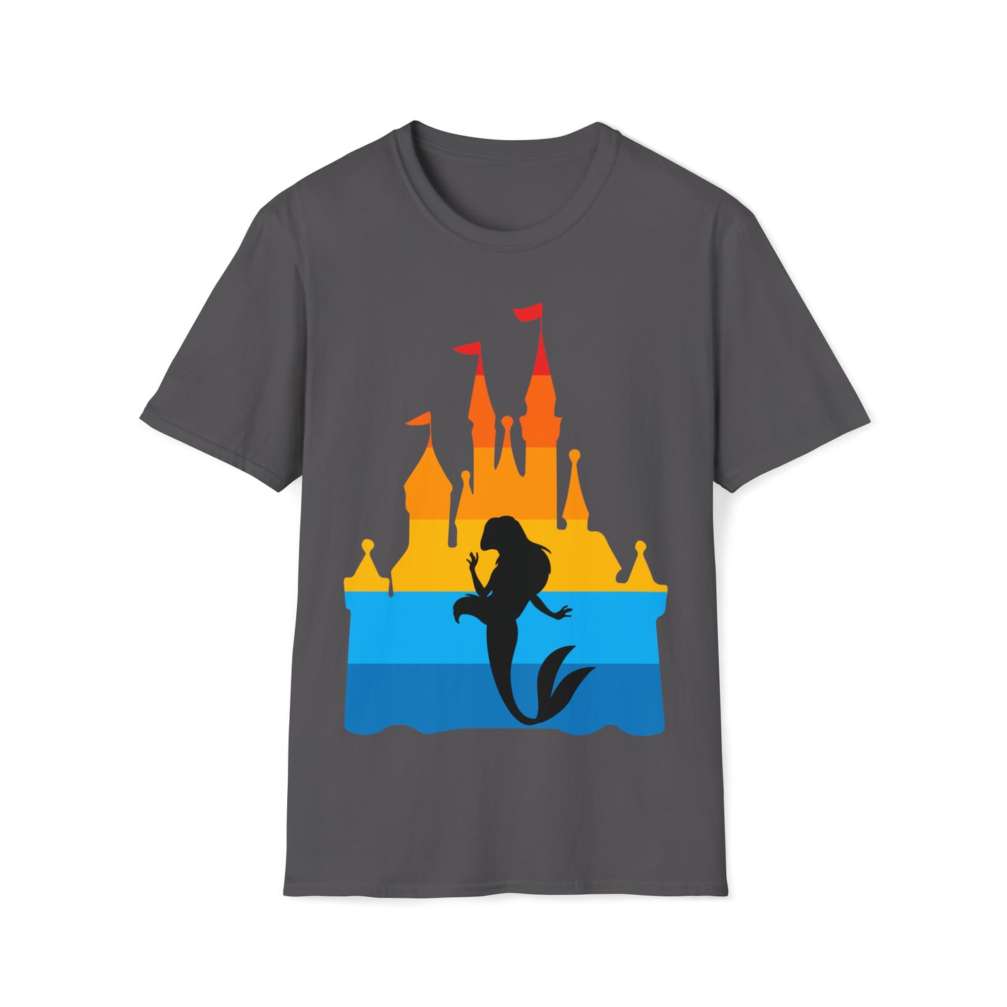 Castle of Many Colors Featuring Ariel - Unisex Softstyle T-Shirt