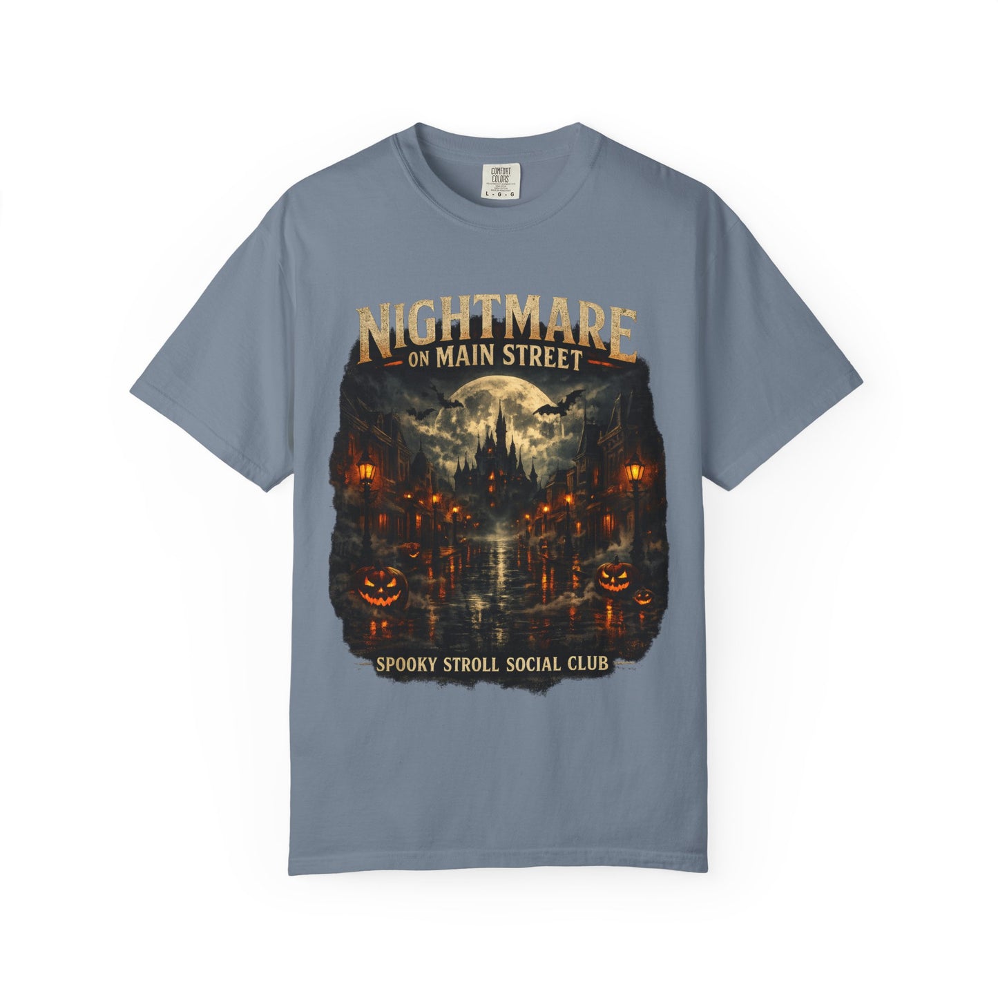Nightmare on Main Street shirt – Spooky Stroll Social Club Halloween tee