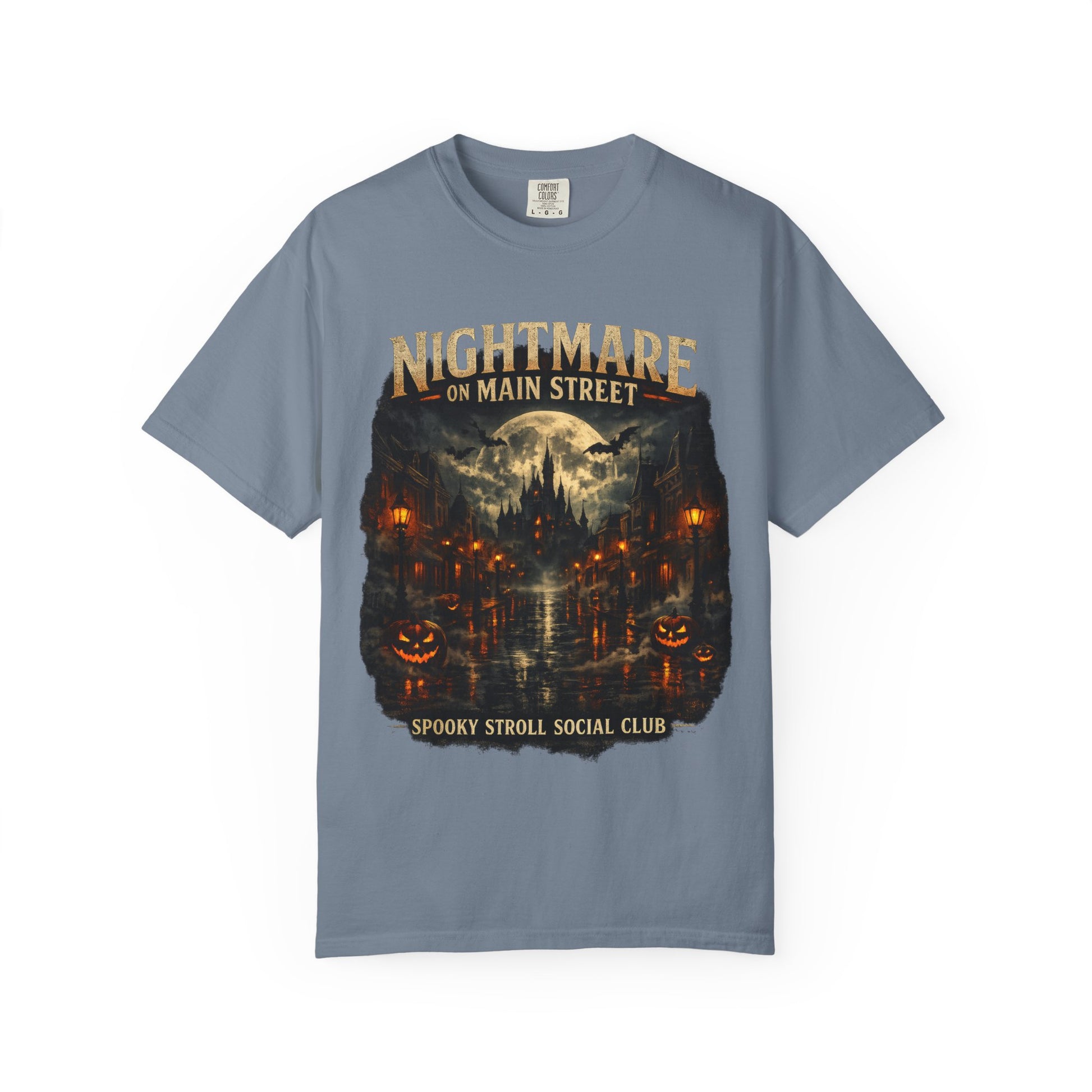 Nightmare on Main Street shirt – Spooky Stroll Social Club Halloween tee