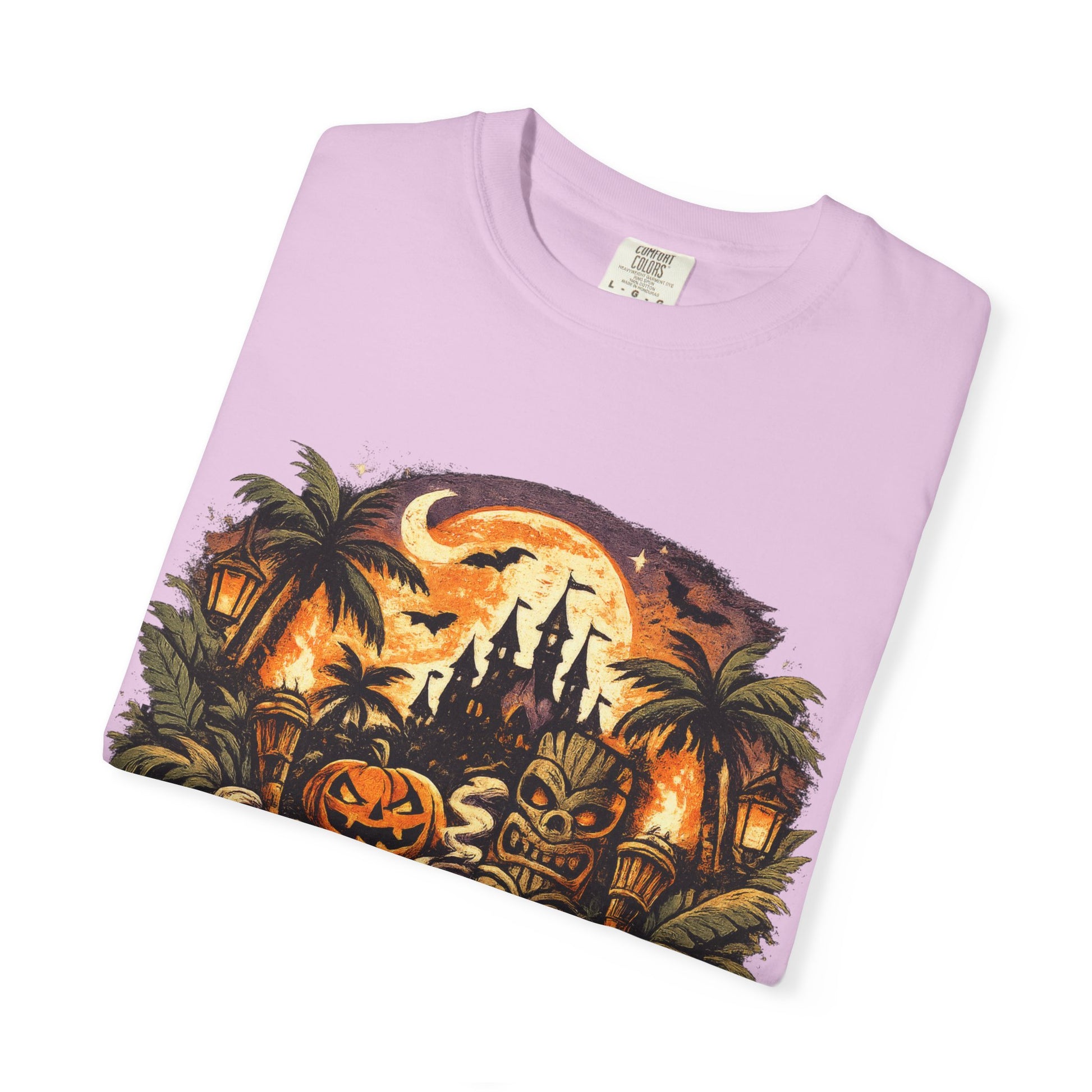 Tricks, Treats & Tiki Beats shirt – Halloween tiki parody tee