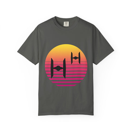 Sunset Squadron Galactic Horizon shirt – Star Wars Tie Fighter parody tee
