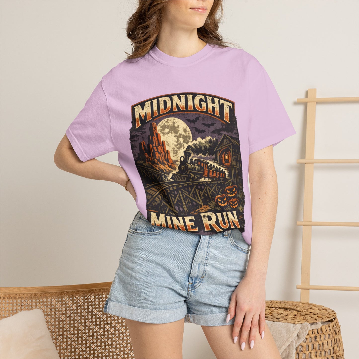 Midnight Mine Run shirt – Halloween railroad parody tee