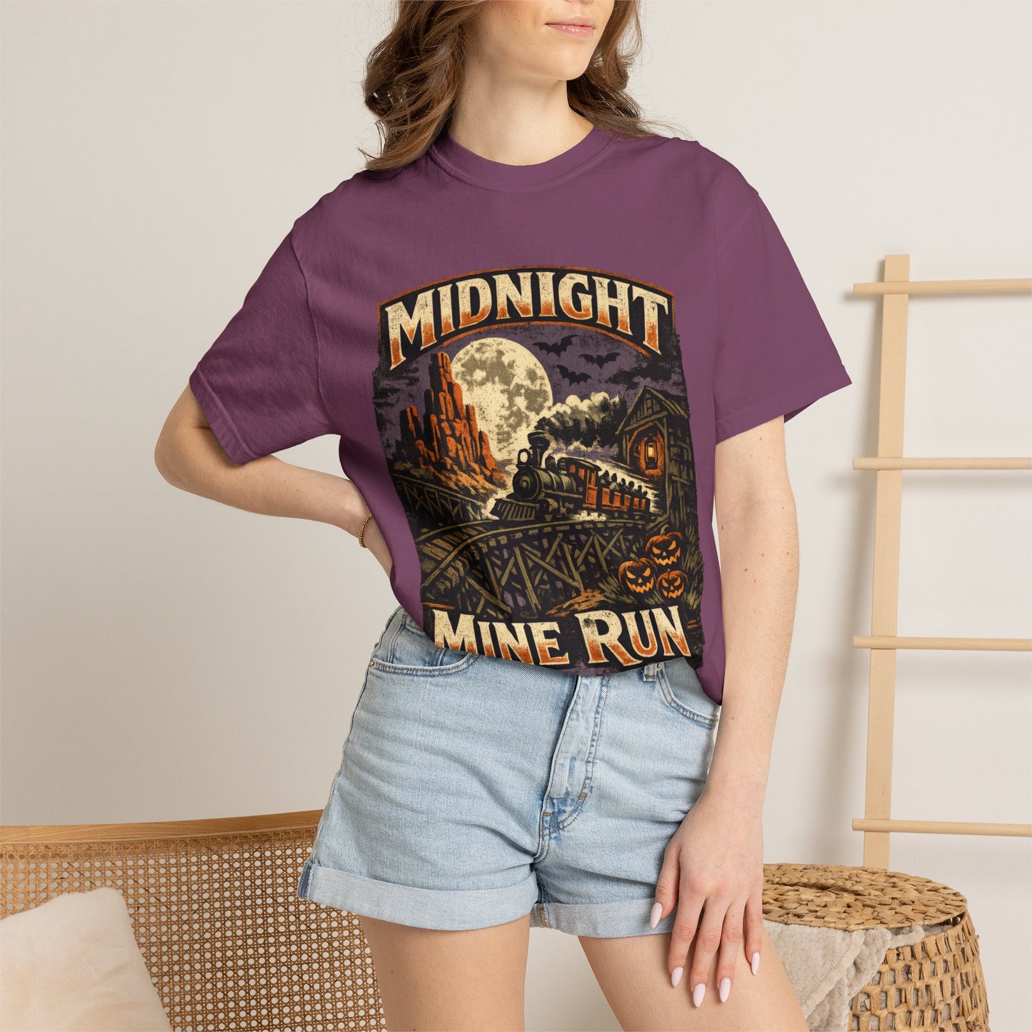 Midnight Mine Run shirt – Halloween railroad parody tee