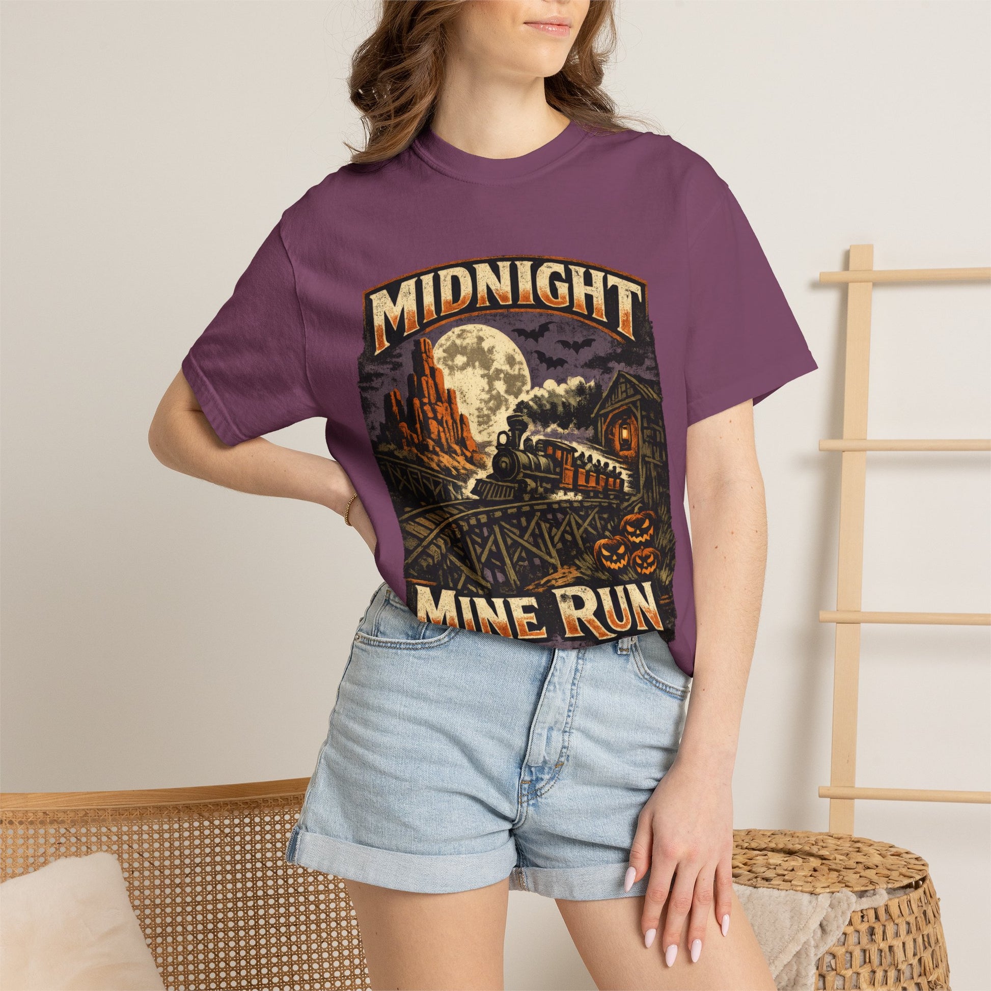 Midnight Mine Run shirt – Halloween railroad parody tee
