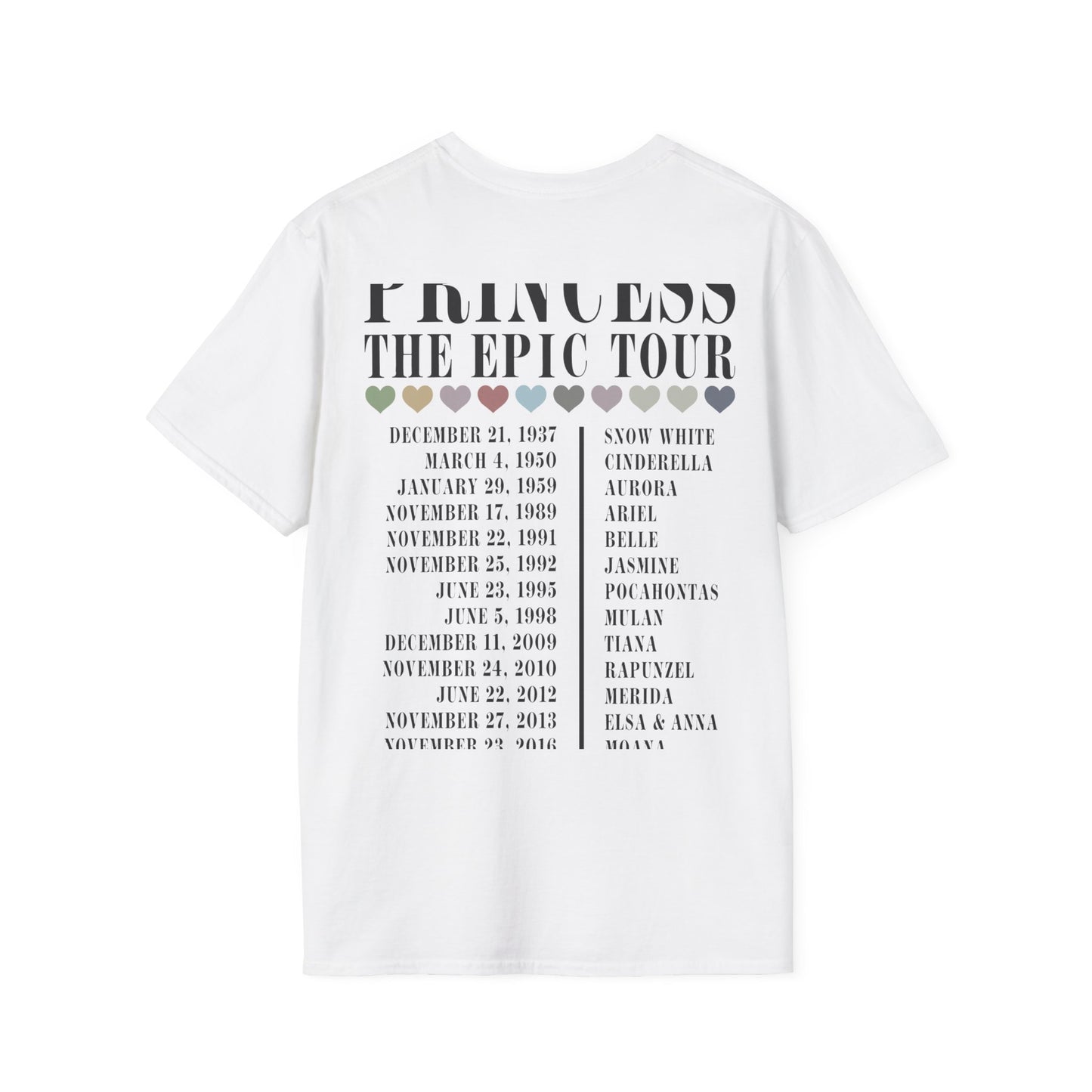 Princess The Epic Tour - Unisex Softstyle T-Shirt