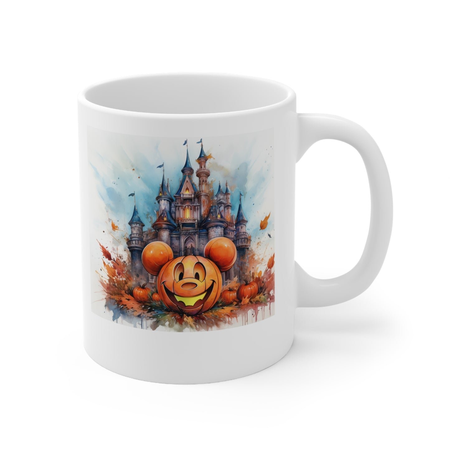 Pumpkin Dreamscape Castle Mug - Ceramic Mug 11oz or 15oz