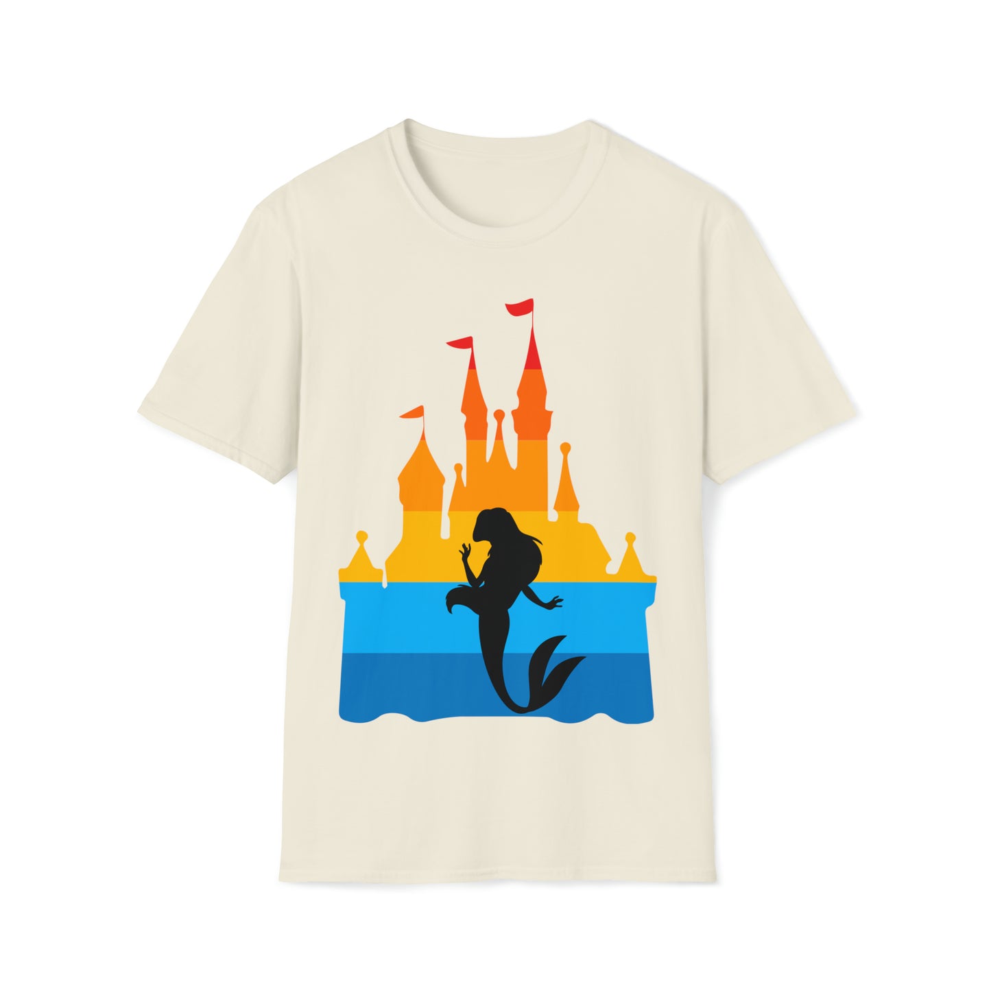 Castle of Many Colors Featuring Ariel - Unisex Softstyle T-Shirt