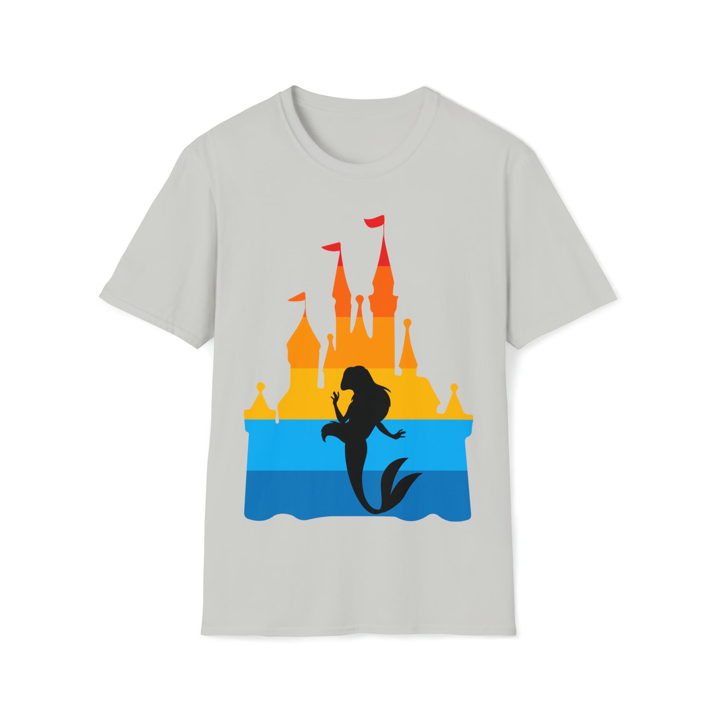 Castle of Many Colors Featuring Ariel - Unisex Softstyle T-Shirt