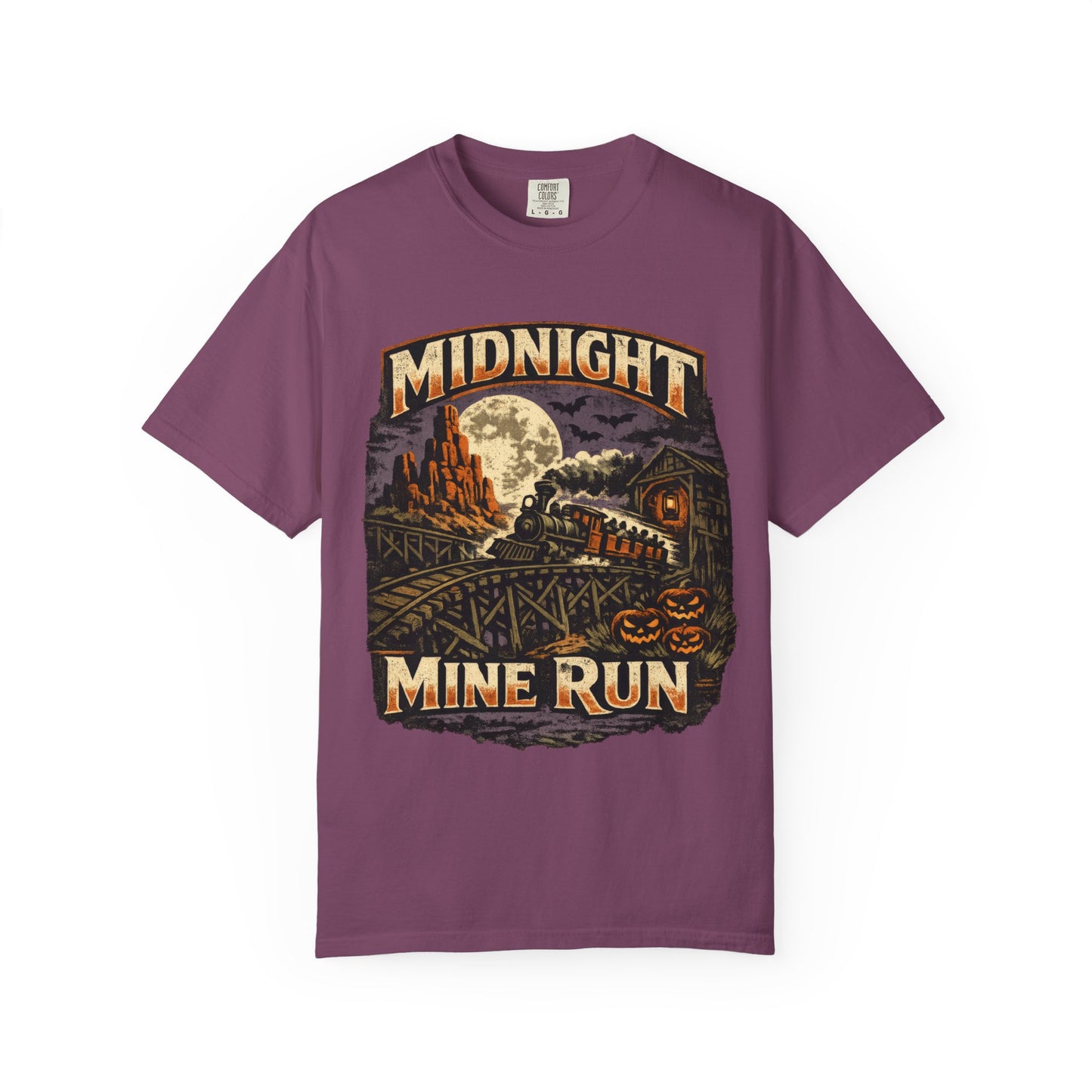 Midnight Mine Run shirt – Halloween railroad parody tee