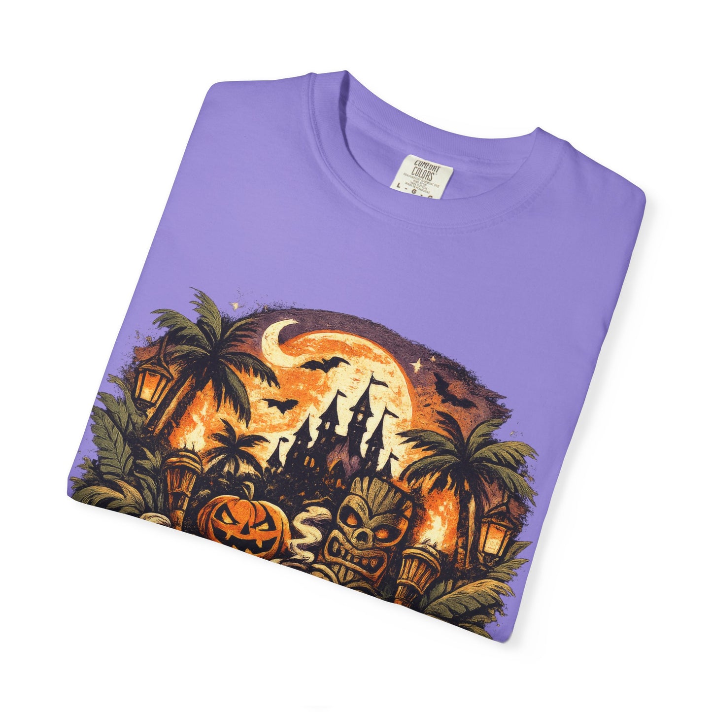 Tricks, Treats & Tiki Beats shirt – Halloween tiki parody tee