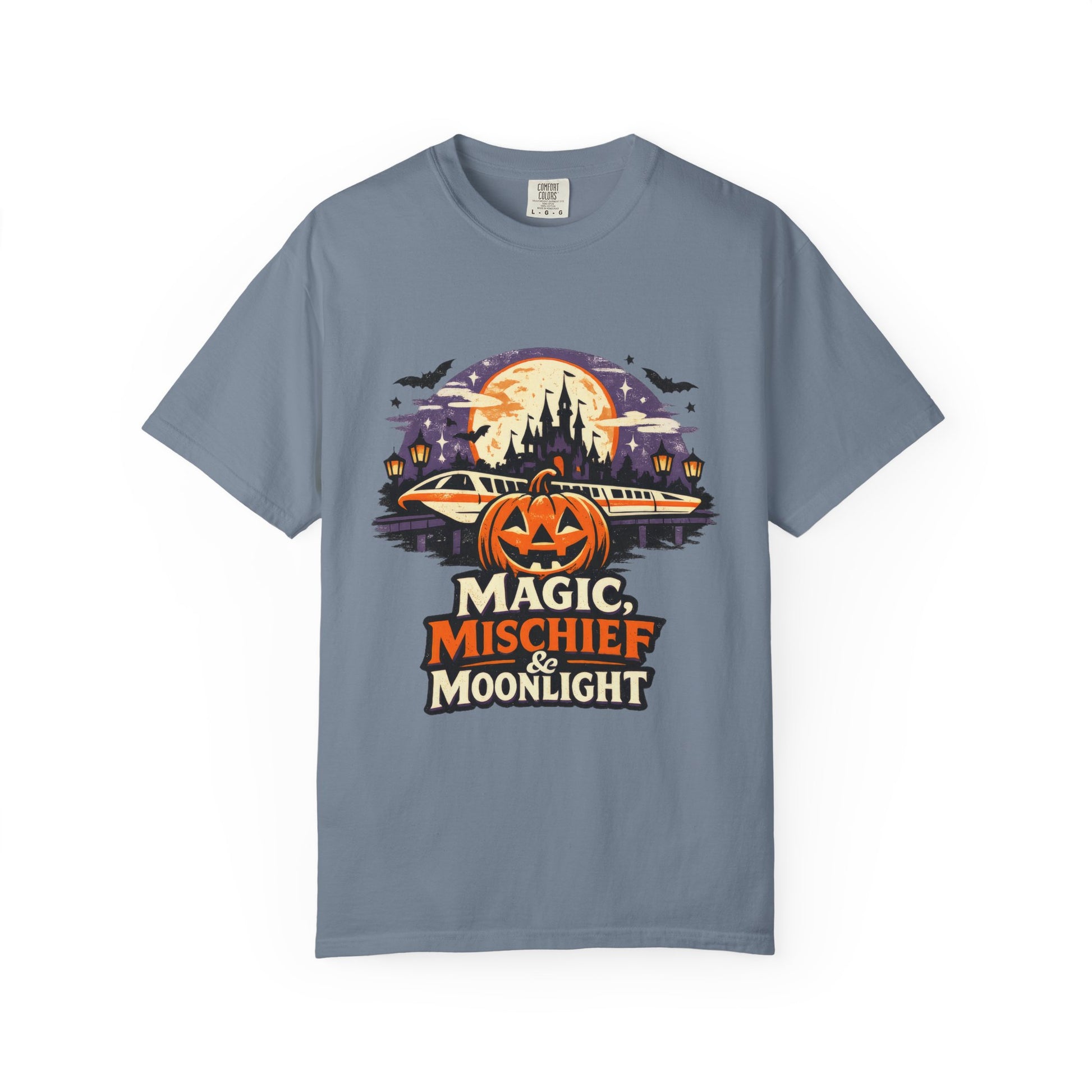 Magic, Mischief & Moonlight shirt – Halloween monorail parody tee