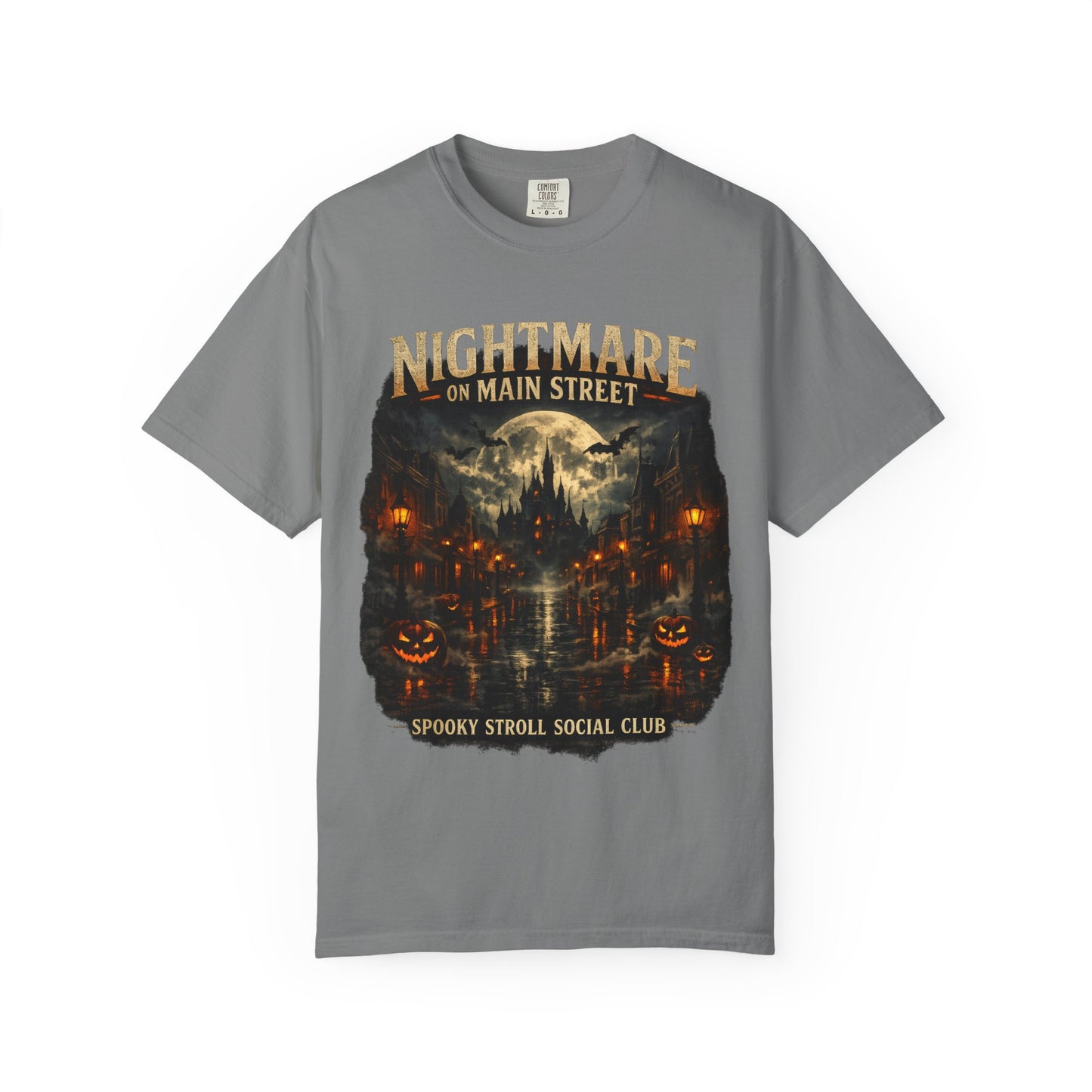 Nightmare on Main Street shirt – Spooky Stroll Social Club Halloween tee