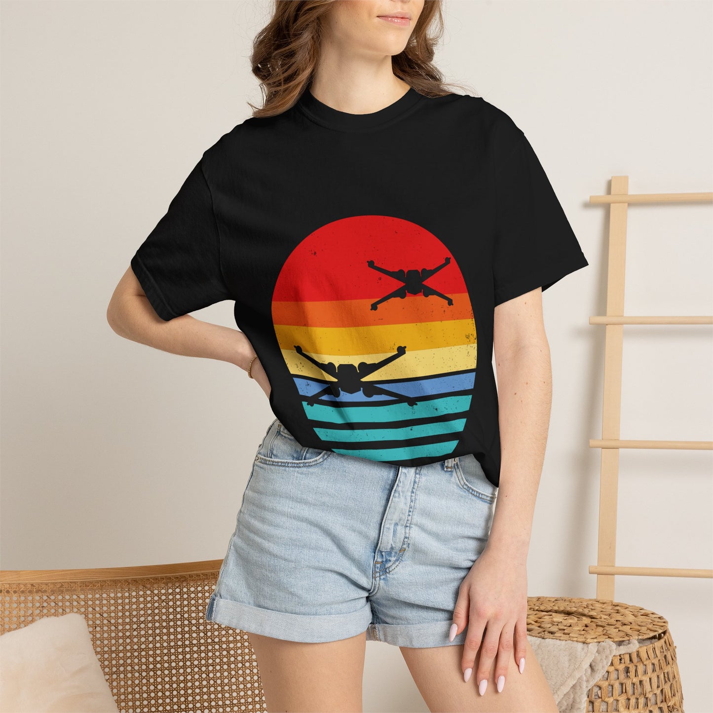 Sundown Skies: X-Wing Horizon - Unisex Softstyle T-Shirt