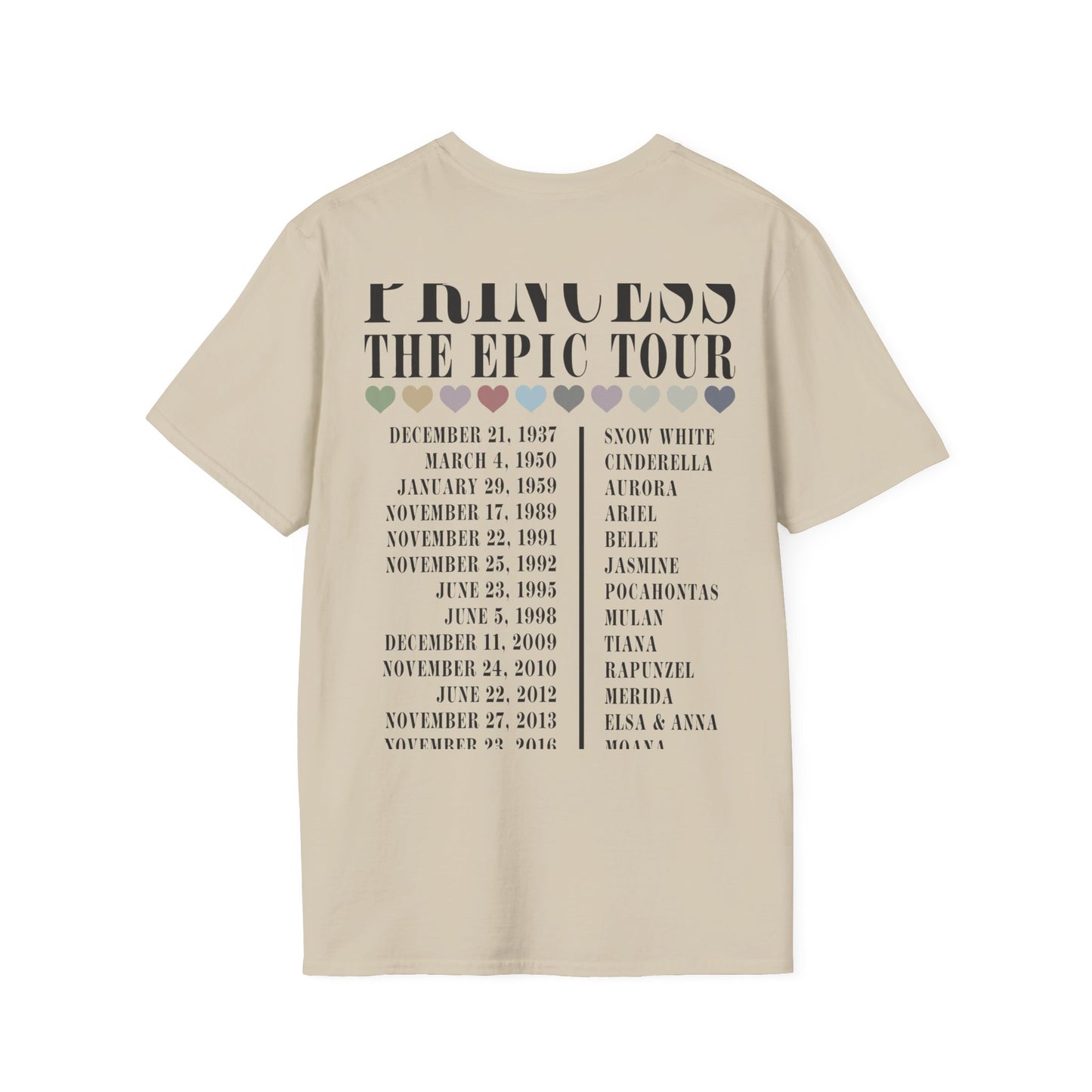 Princess The Epic Tour - Unisex Softstyle T-Shirt