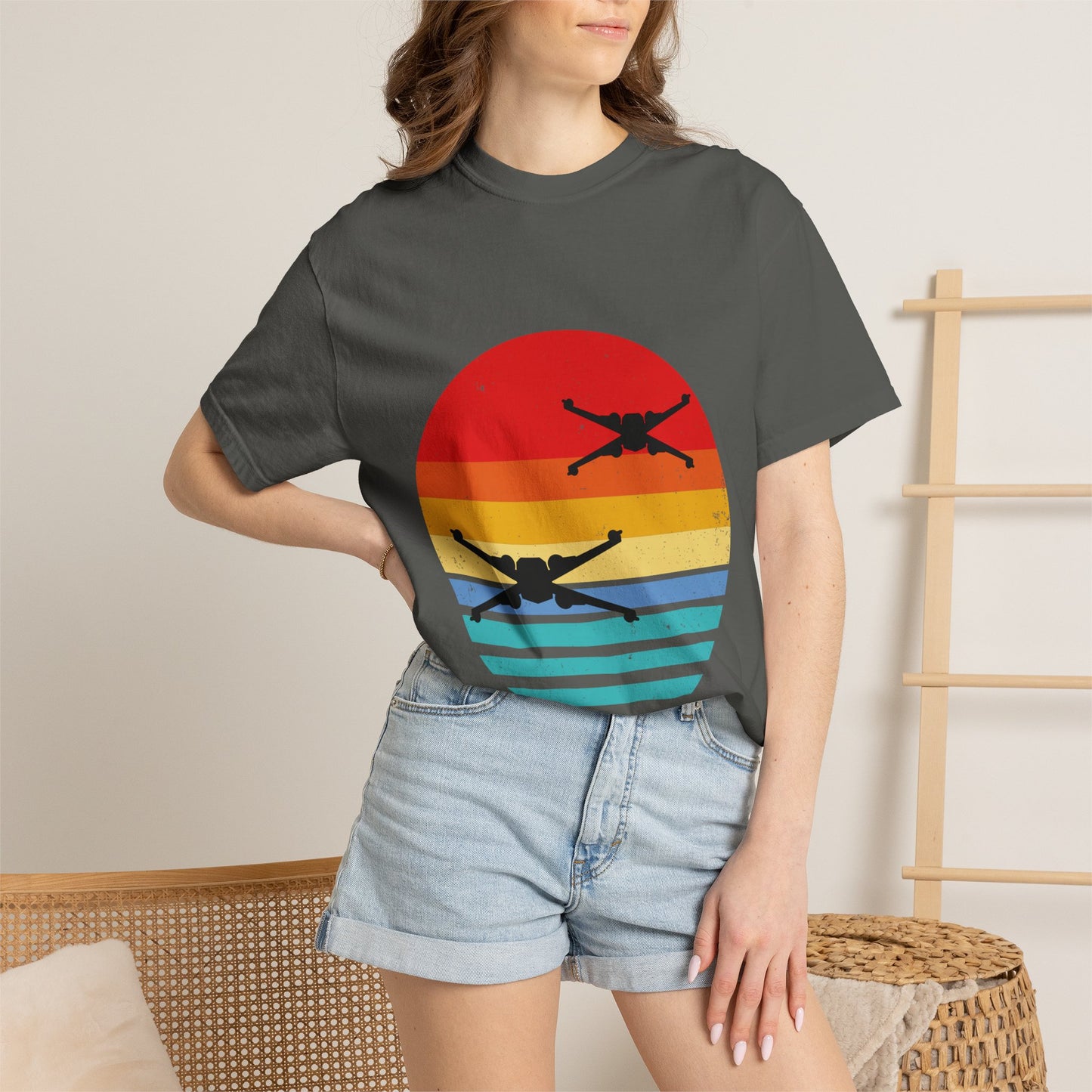 Sundown Skies: X-Wing Horizon - Unisex Softstyle T-Shirt