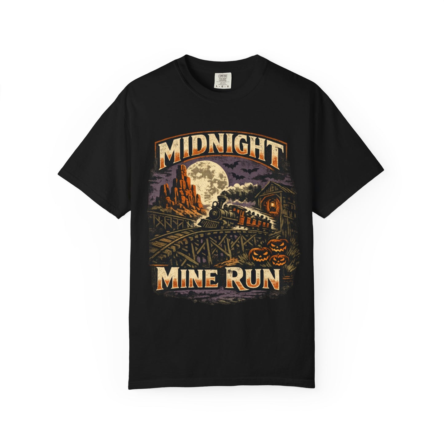 Midnight Mine Run shirt – Halloween railroad parody tee