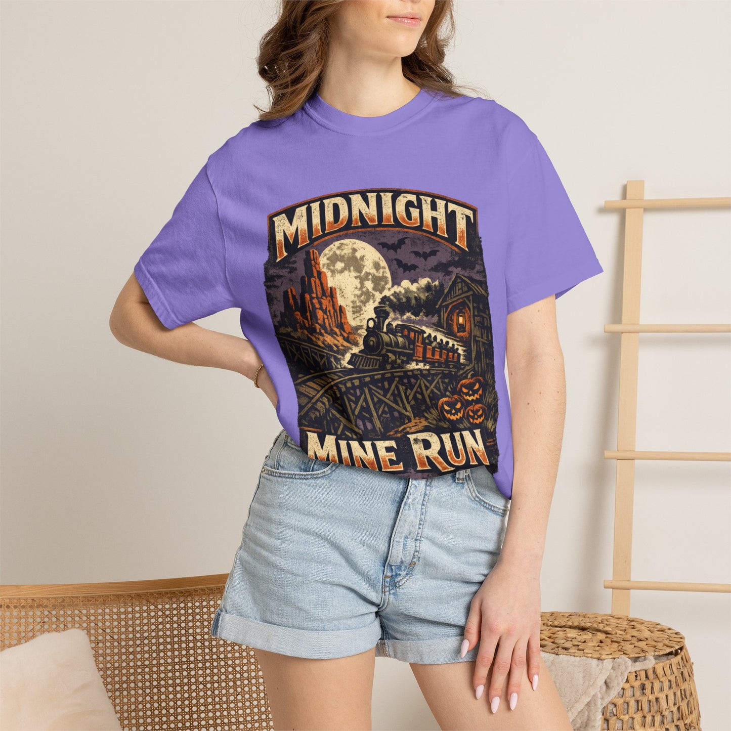Midnight Mine Run shirt – Halloween railroad parody tee