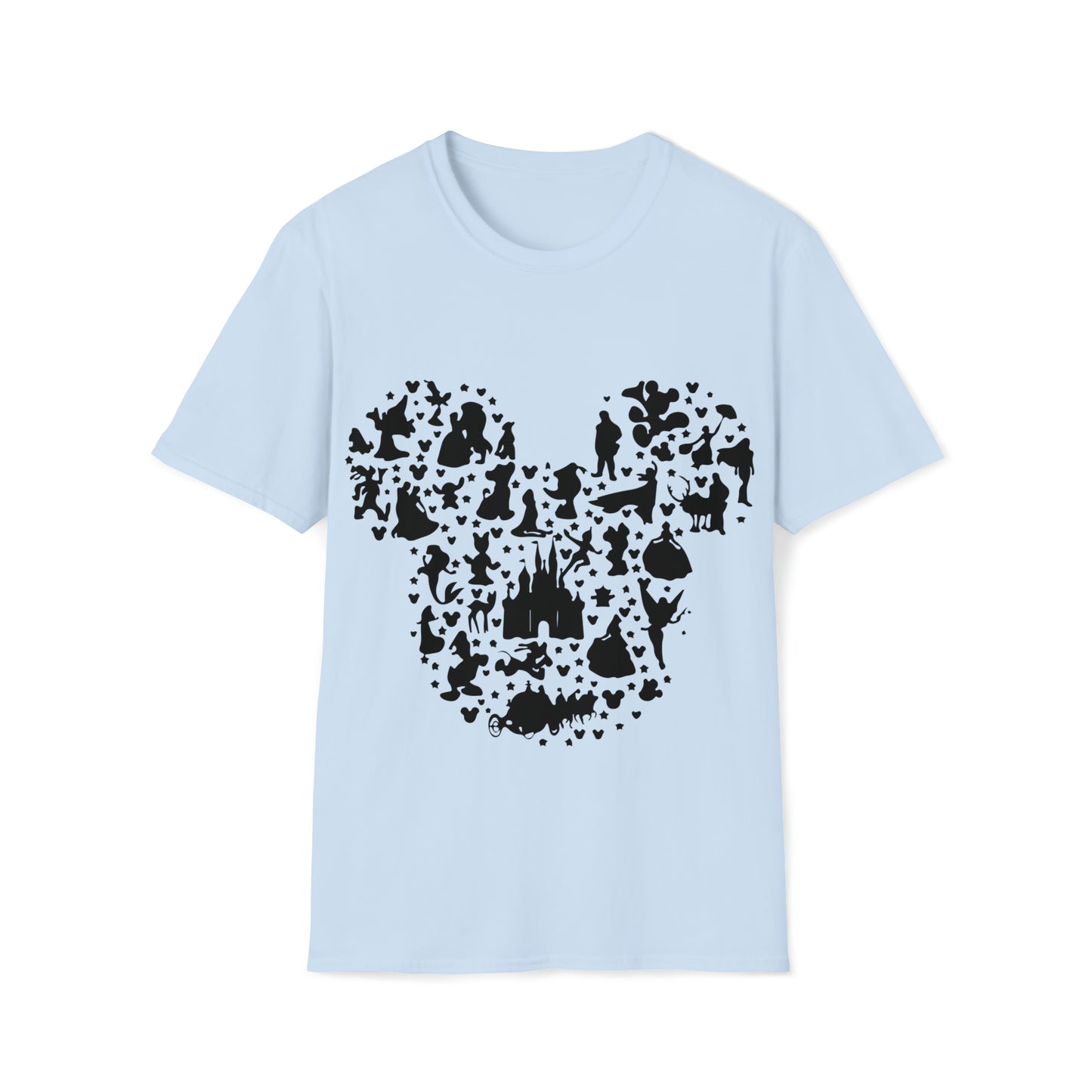 Mickey's Magical Mosaic Black Print - Unisex Softstyle T-Shirt