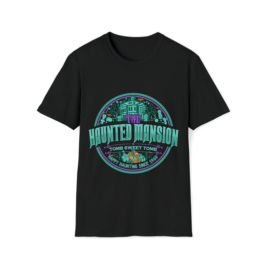 Eerie Escapades: Haunted Mansion - Unisex Softstyle T-Shirt