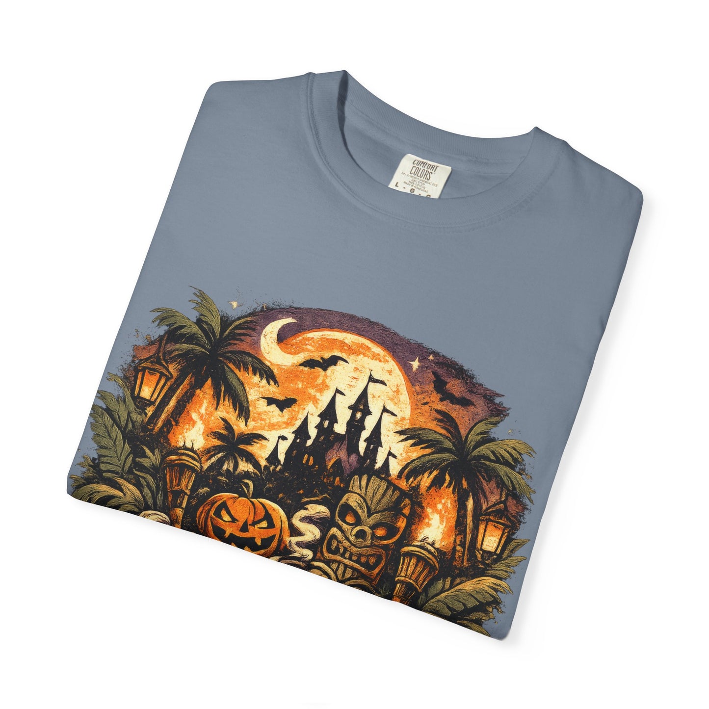 Tricks, Treats & Tiki Beats shirt – Halloween tiki parody tee