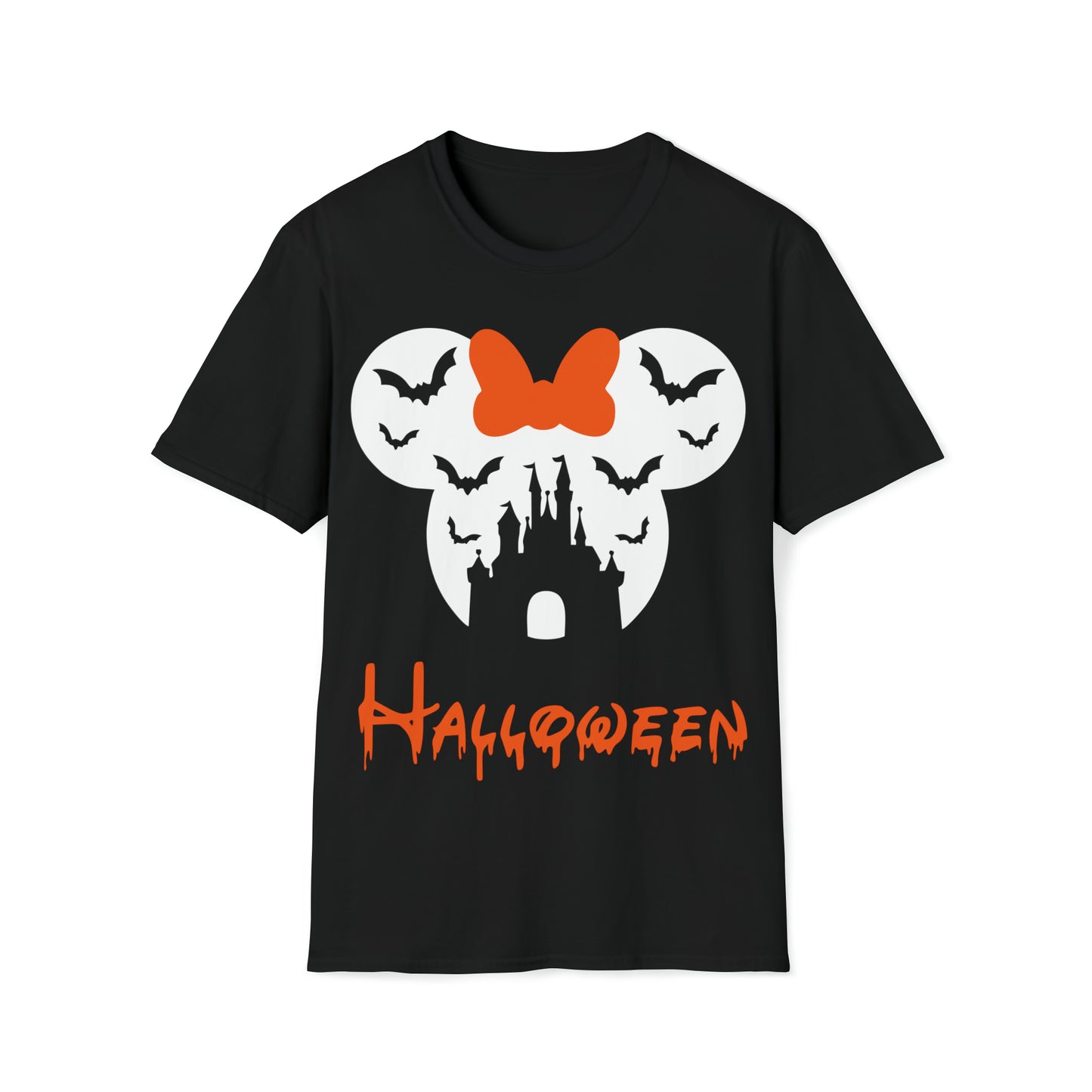 Minnie's Haunted Castle: Halloween Glow - Unisex Softstyle T-Shirt