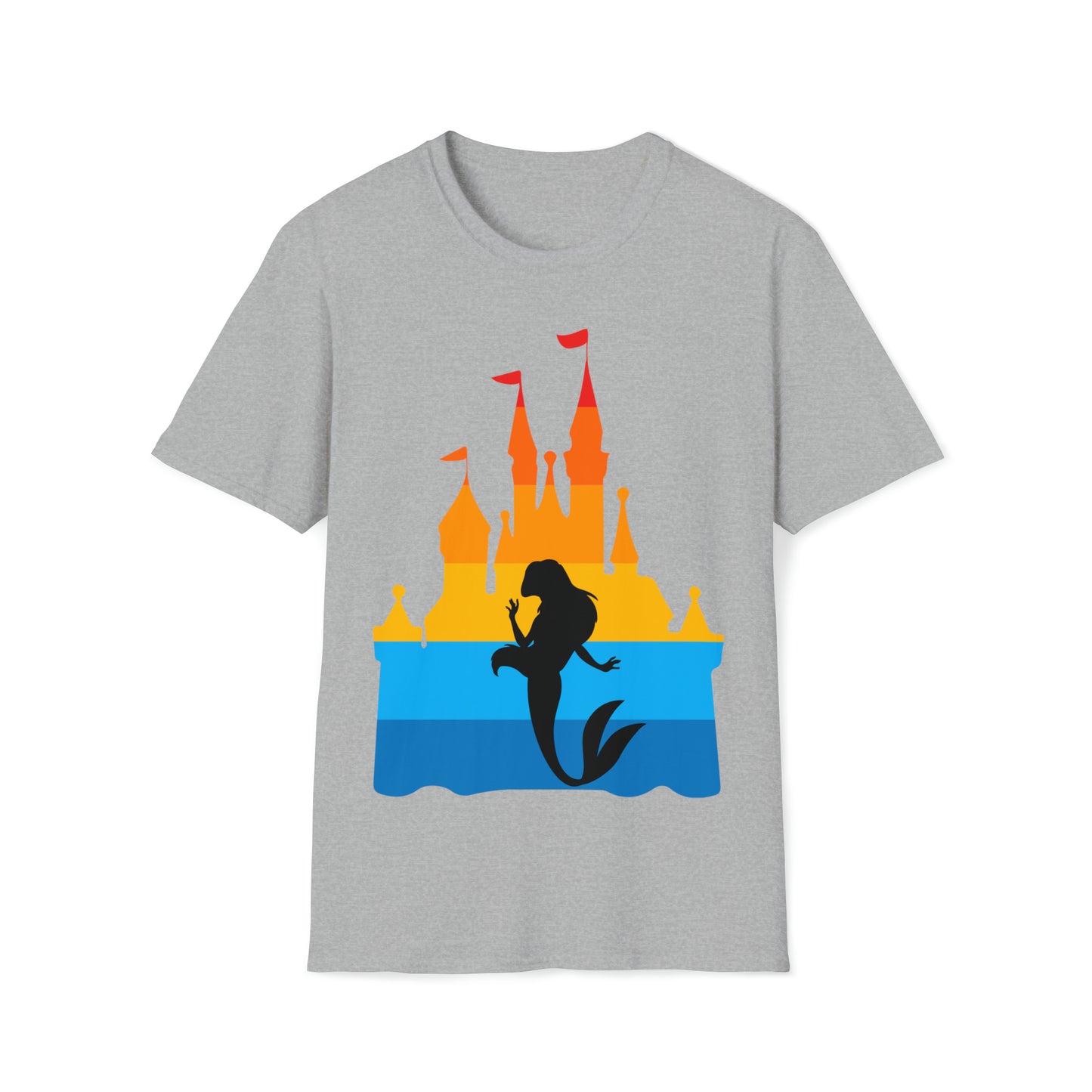 Castle of Many Colors Featuring Ariel - Unisex Softstyle T-Shirt