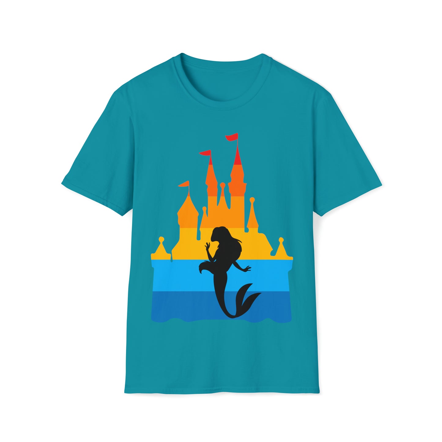 Castle of Many Colors Featuring Ariel - Unisex Softstyle T-Shirt